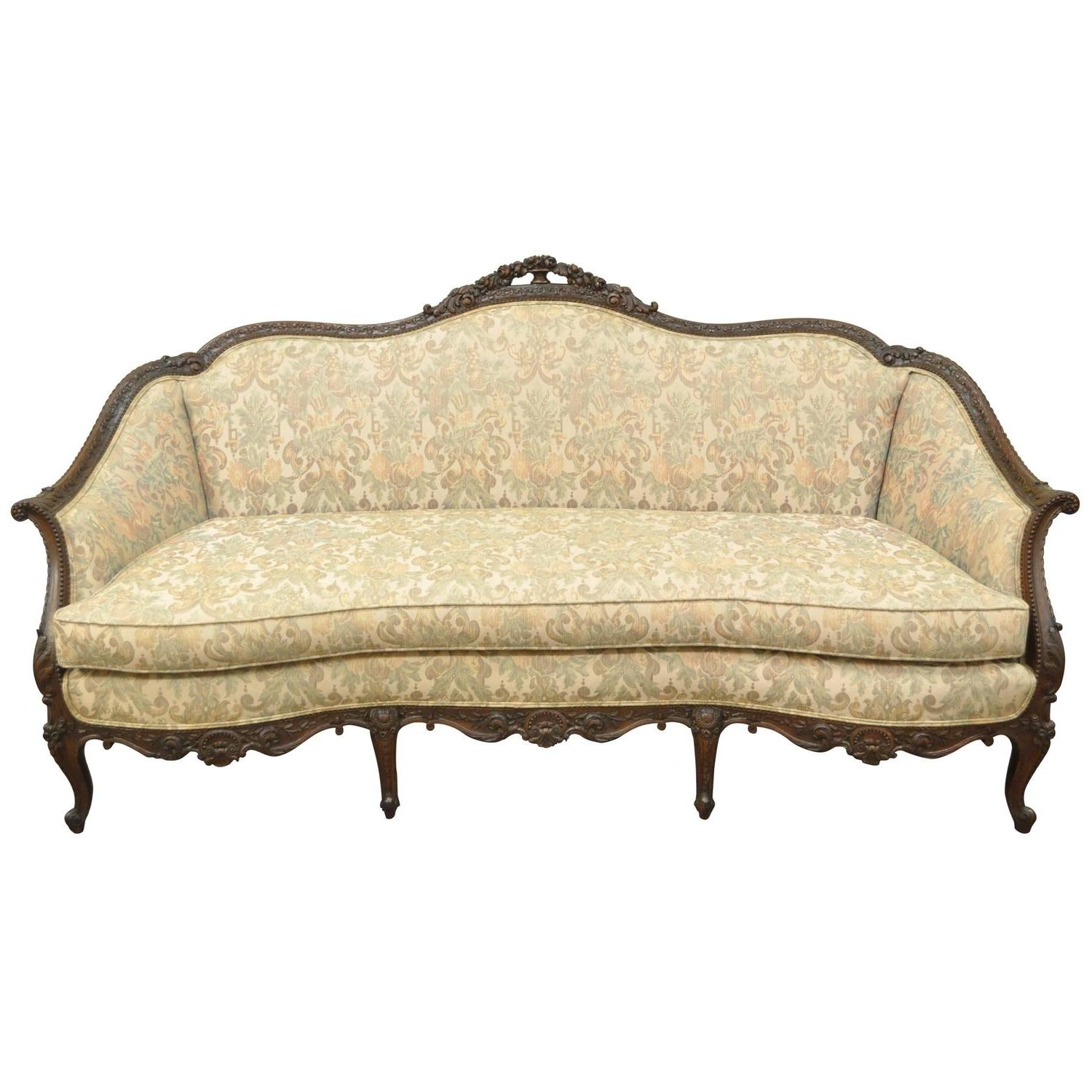 1930S French Louis Xv Hollywood Regency Style Finely Carved for Most Popular 1930S Sofas