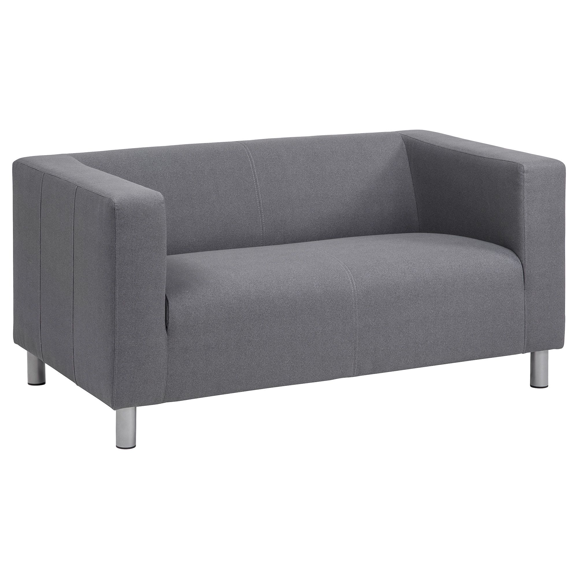 2 Seater Sofas In Trendy Klippan Compact 2 Seat Sofa Flackarp Grey – Ikea (View 1 of 15)