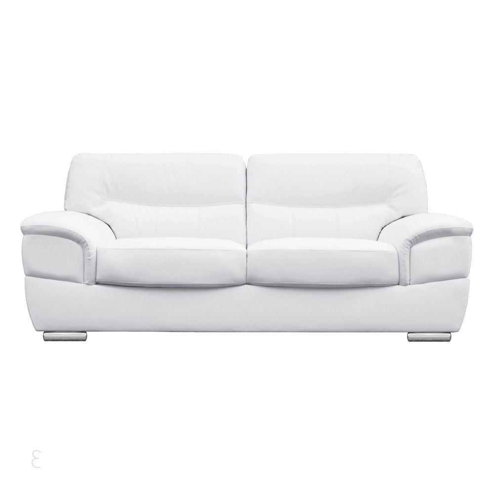 Featured Photo of 2024 Best of White Leather Sofas