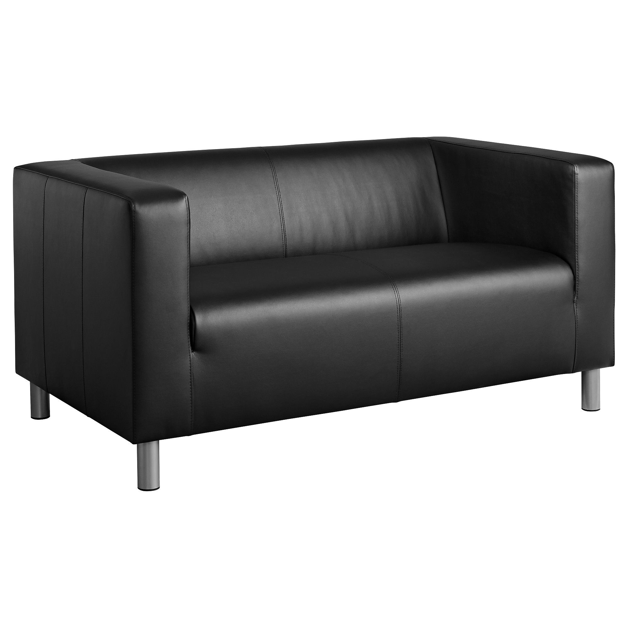 2017 Klippan Compact 2 Seat Sofa Kimstad Black – Ikea Pertaining To Black 2 Seater Sofas (Photo 1 of 15)