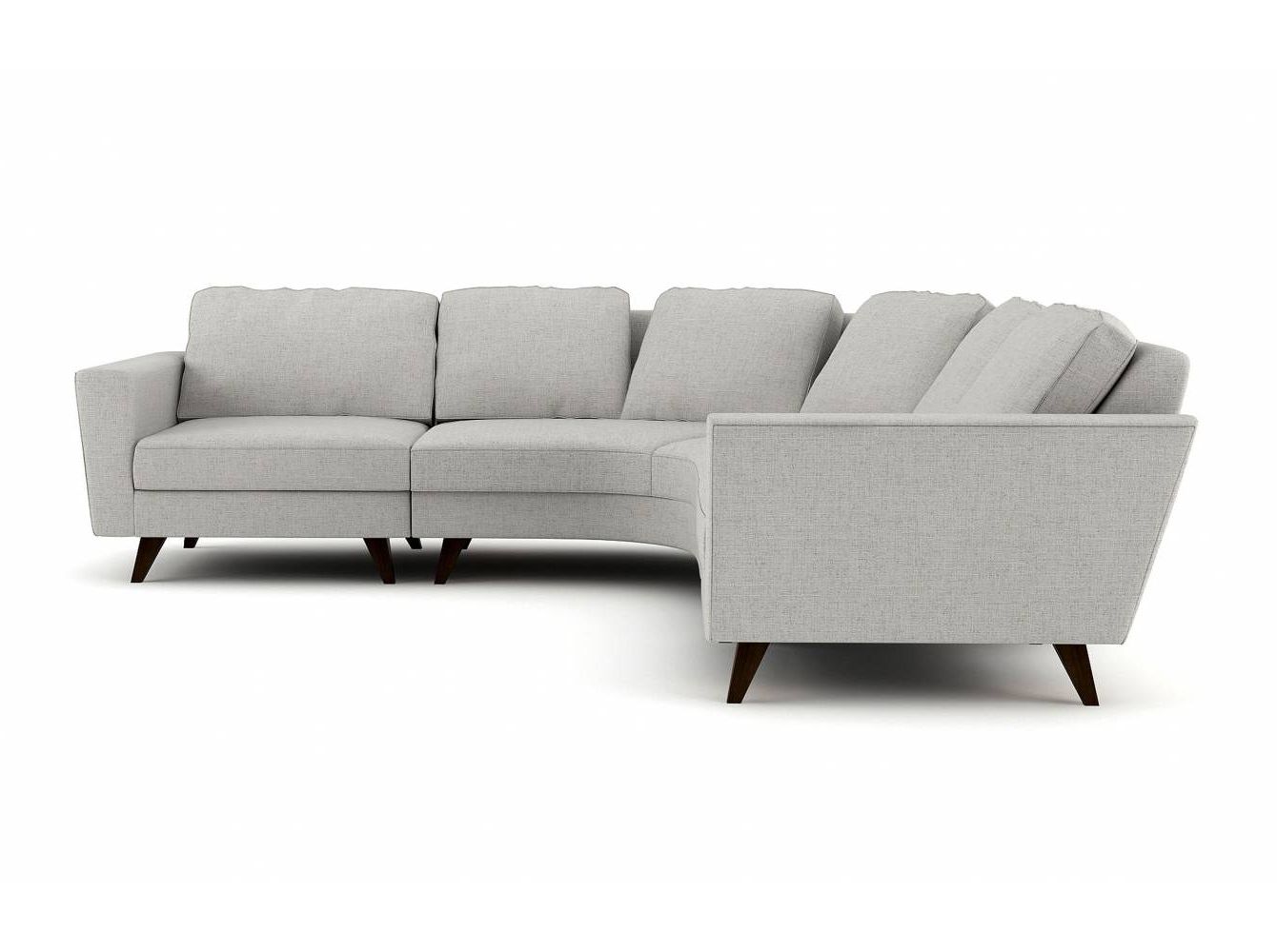 2017 Pel Rounded Corner Sectional – Stem Throughout Rounded Corner Sectional Sofas (Photo 2 of 15)