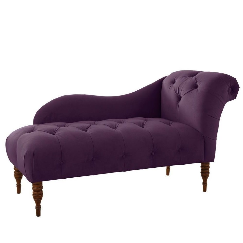 2017 Purple Chaises Pertaining To Chaise Sofa Antique Couch Victorian Settee Loveseat Lounge Chair (Photo 6 of 15)
