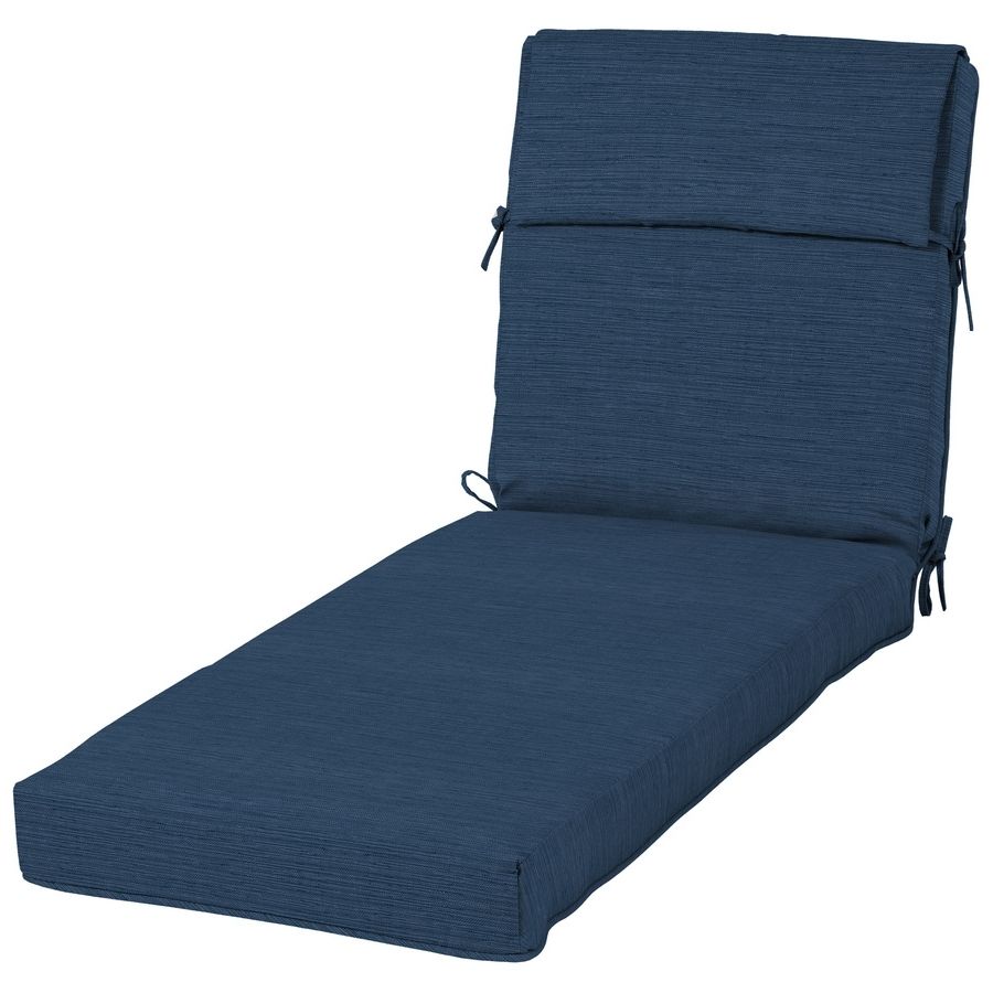 2017 Shop Allen + Roth Neverwet 1 Piece Patio Chaise Lounge Chair With Chaise Lounge Chair Cushions (Photo 11 of 15)