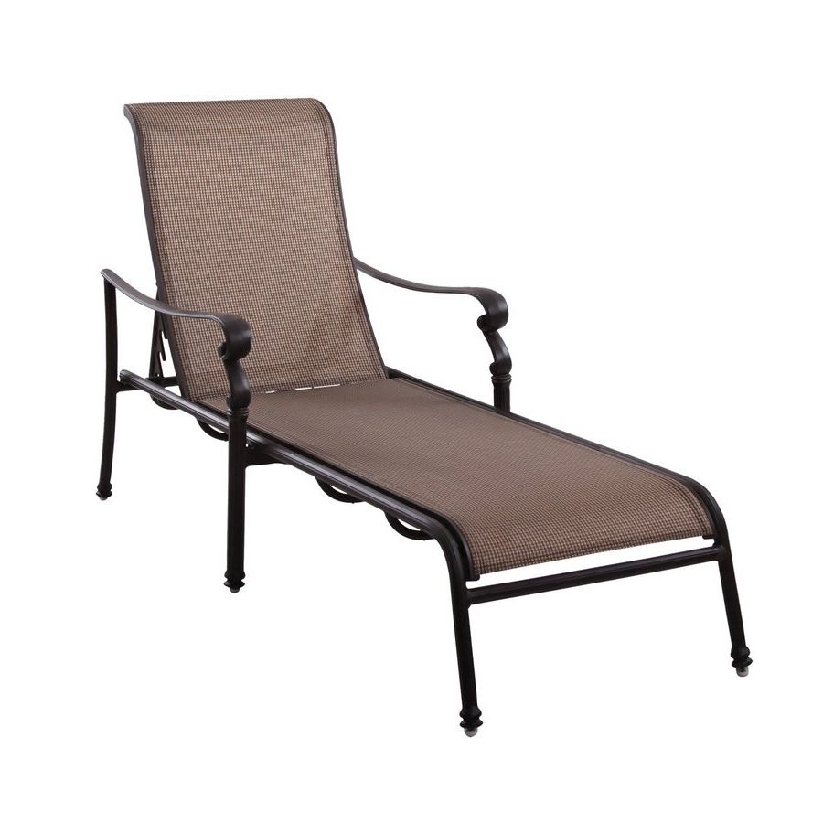 2018 Chaise Lounge Chairs For Patio With Regard To Shop Darlee Monterey Antique Bronze Aluminum Patio Chaise Lounge (View 7 of 15)