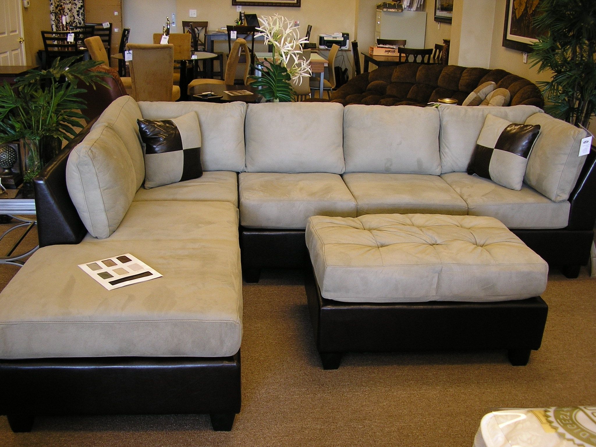 2018 Furniture : Sectional Chaise Lounge Sofa Double Along With Intended For Sectional Sofas With Chaise Lounge And Ottoman (View 1 of 15)