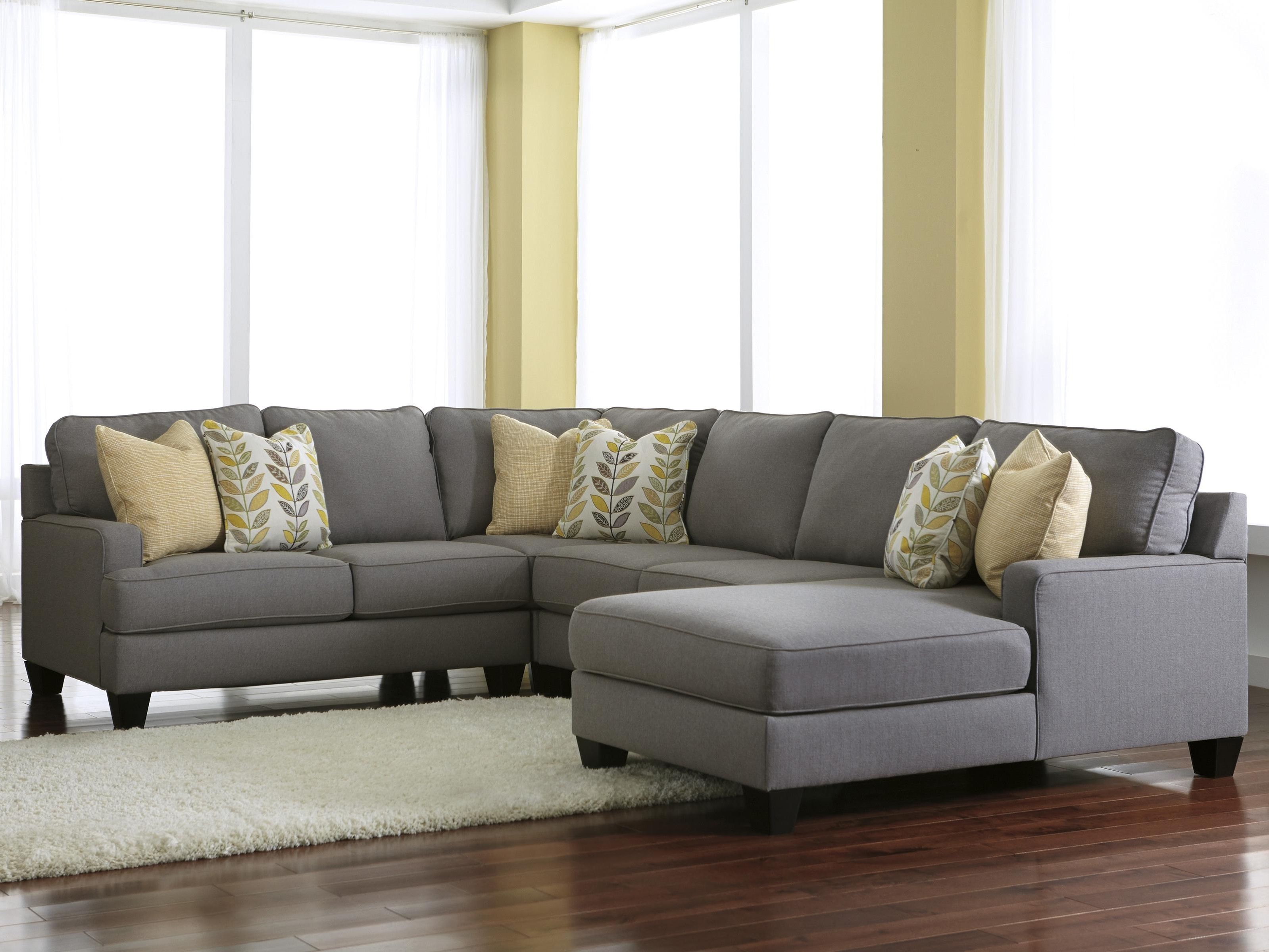 2018 Grey Chaise Sectionals With Regard To Sofa ~ Comfy Sectional Sofa With Chaise Image Sectional Sofa With (View 14 of 15)