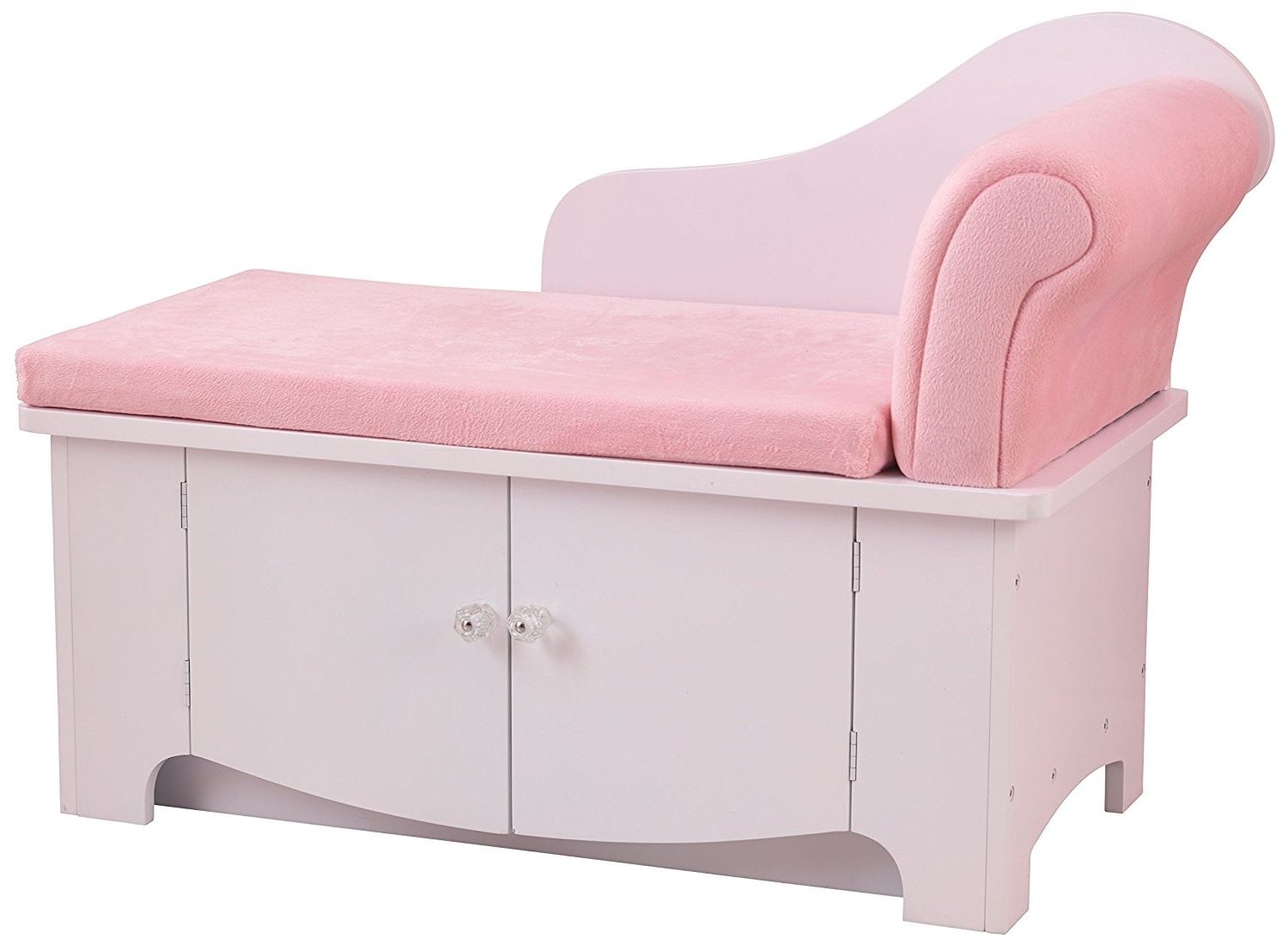 2018 Pink Chaises Regarding Amazon: Kidkraft Girl's Princess Chaise Lounge: Toys & Games (View 11 of 15)