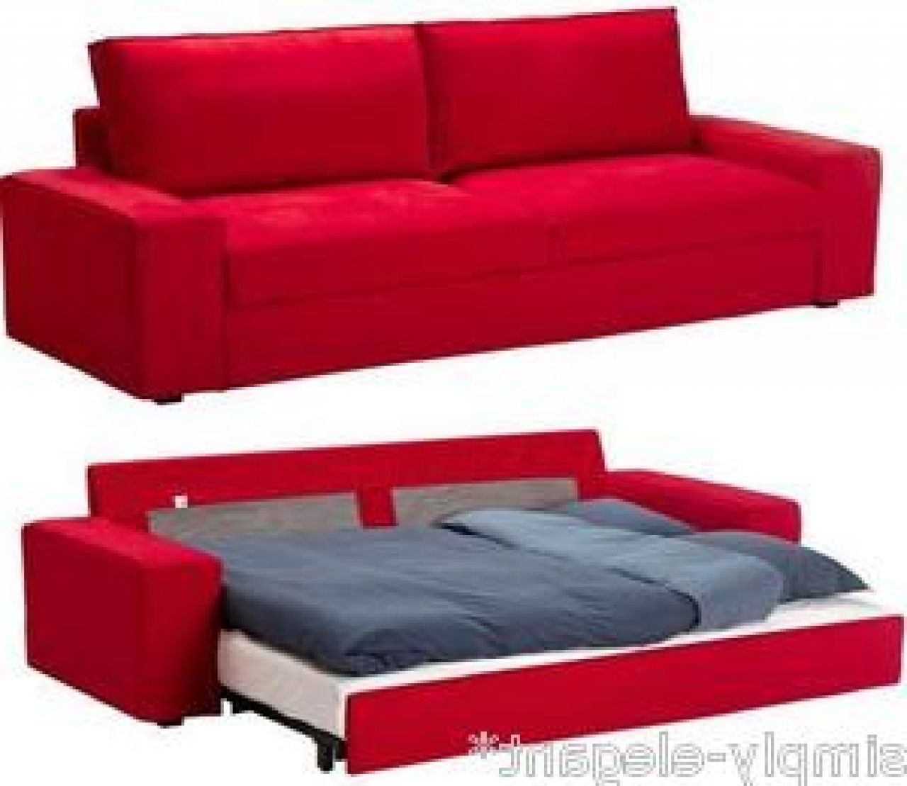 2018 Red Sleeper Sofa Expansive Table Chair Sets Beds, Frames Bases With Red Sleeper Sofas (Photo 3 of 15)