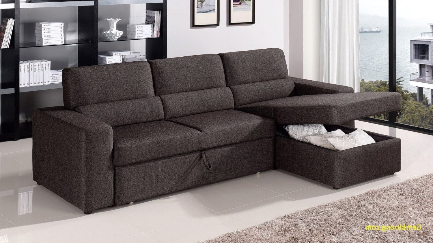 2018 Sleeper Sofas With Storage Chaise With Sectional Sofa With Storage Chaise Awesome Funiture Sleeper Sofa (View 1 of 15)