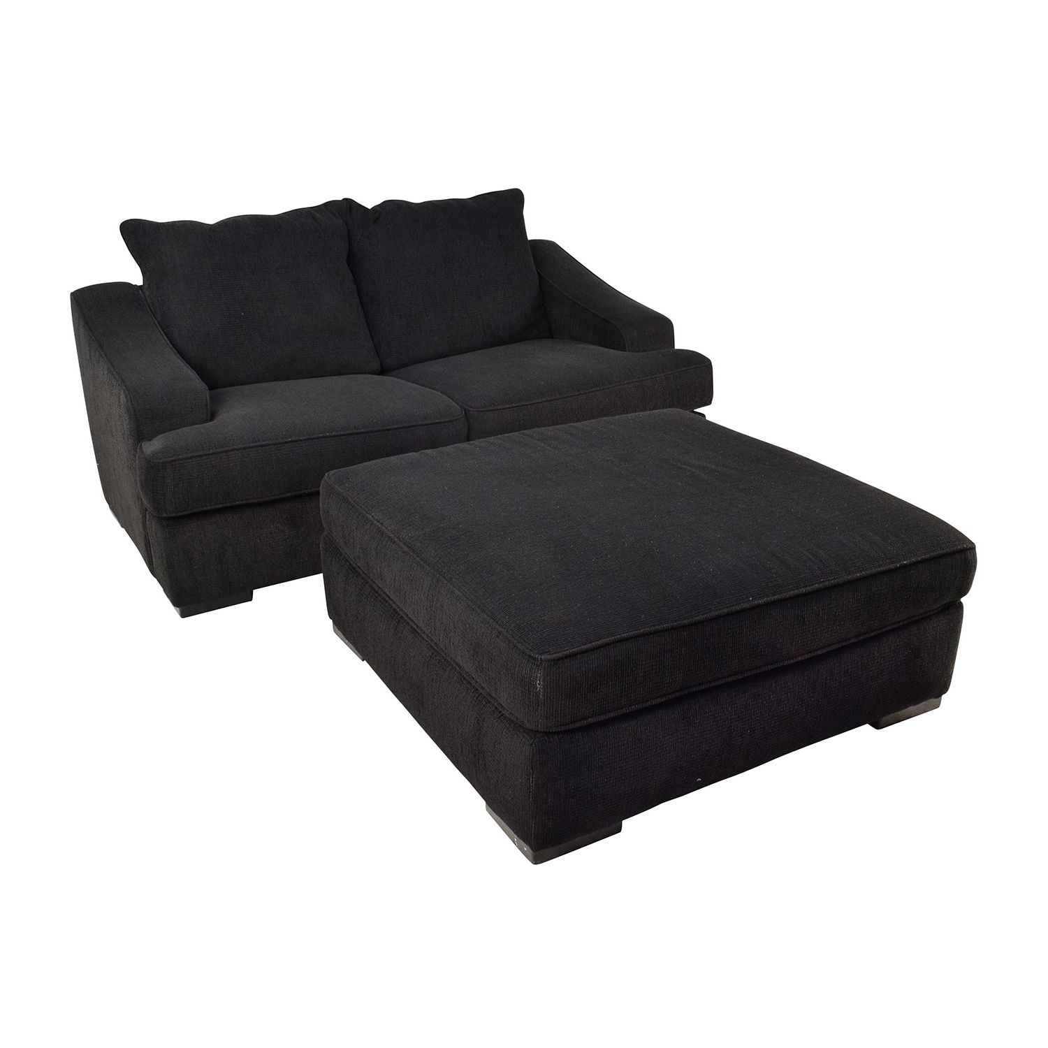[%67% Off – Black Cloth Loveseat And Matching Oversized Ottoman / Sofas Inside Latest Loveseats With Ottoman|Loveseats With Ottoman Within Popular 67% Off – Black Cloth Loveseat And Matching Oversized Ottoman / Sofas|Most Recent Loveseats With Ottoman Regarding 67% Off – Black Cloth Loveseat And Matching Oversized Ottoman / Sofas|Most Current 67% Off – Black Cloth Loveseat And Matching Oversized Ottoman / Sofas In Loveseats With Ottoman%] (View 3 of 15)