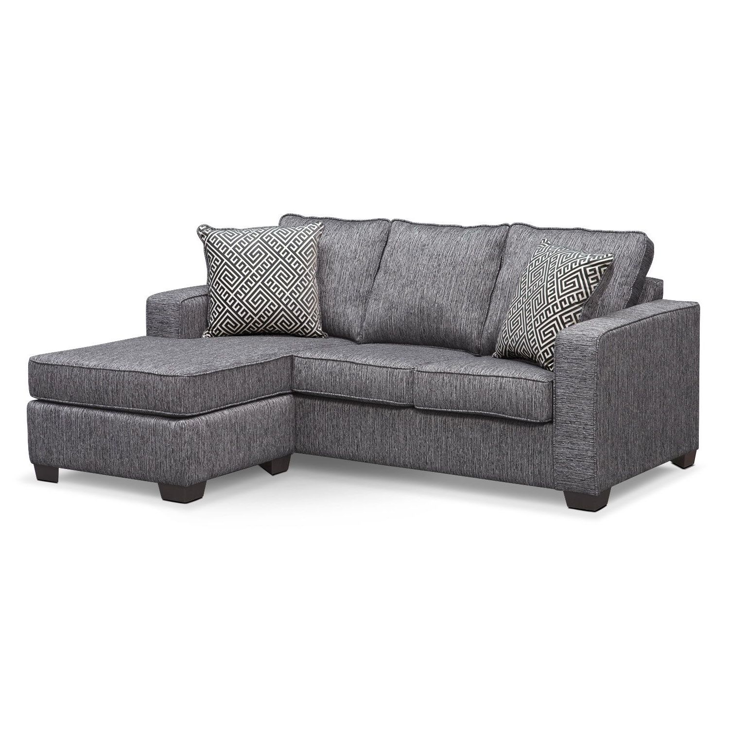 $799.99 Living Room Furniture – Sterling Charcoal Queen Memory With Regard To Famous Sleeper Chaise Sofas (Photo 6 of 15)