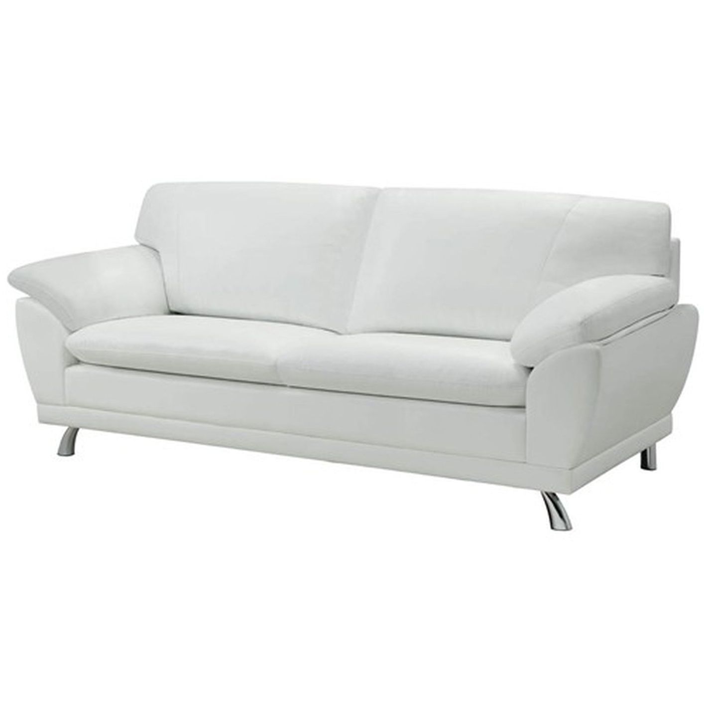 Amazing White Leather Couch 91 With Additional Sofas And Couches Pertaining To Well Known White Leather Sofas (Photo 14 of 15)