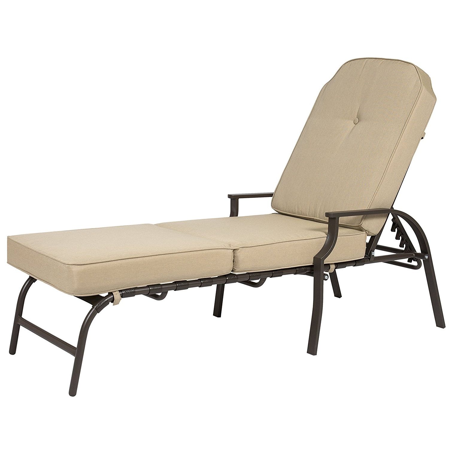 Amazon : Best Choice Products Outdoor Chaise Lounge Chair W In Most Popular Pool Chaise Lounge Chairss (Photo 8 of 15)