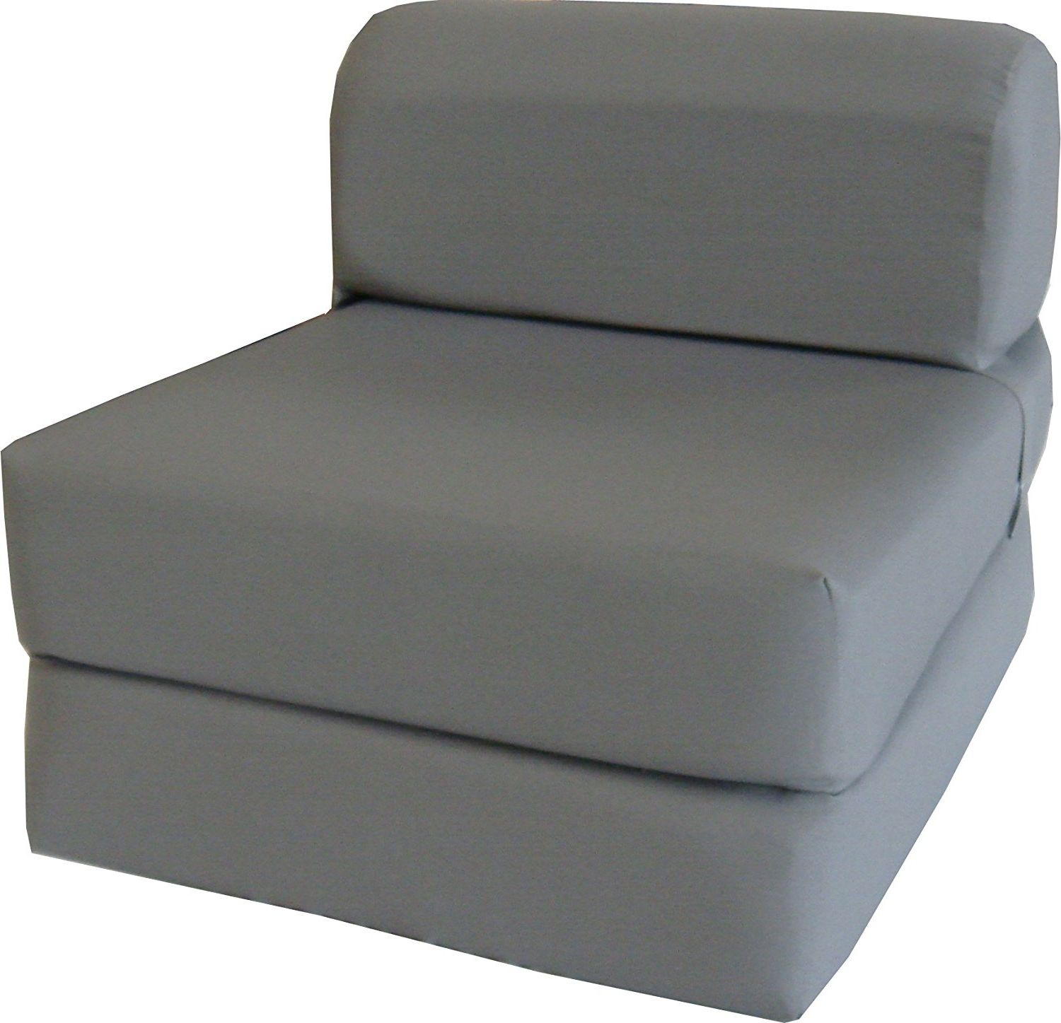 Amazon: Gray Sleeper Chair Folding Foam Bed Sized 6" Thick X With Regard To Well Liked Fold Up Sofa Chairs (View 1 of 15)