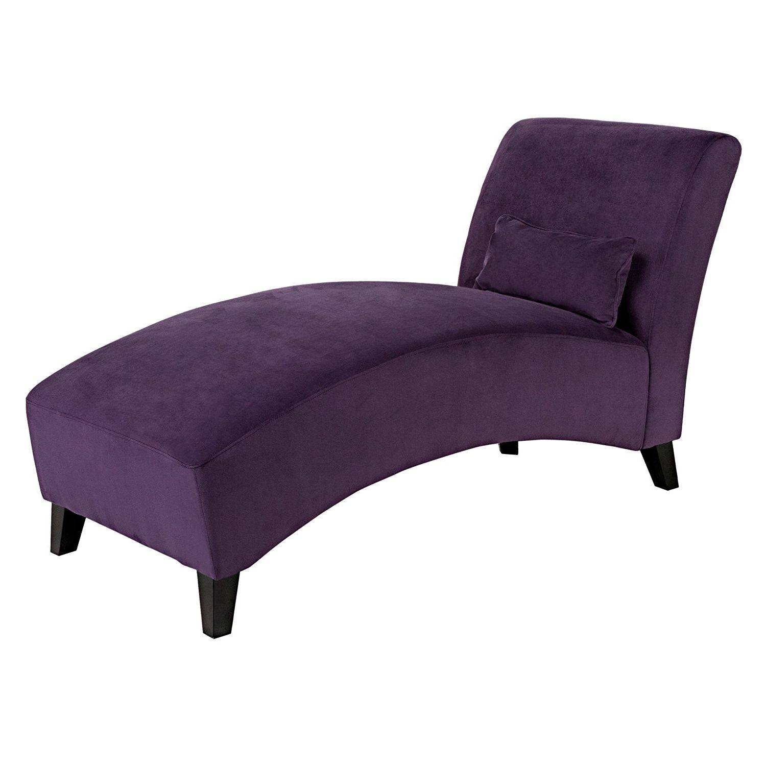 Amazon: Handy Living Chaise Lounge Chair, Purple: Kitchen & Dining Throughout Widely Used Chaise Lounge Chairs (Photo 11 of 15)