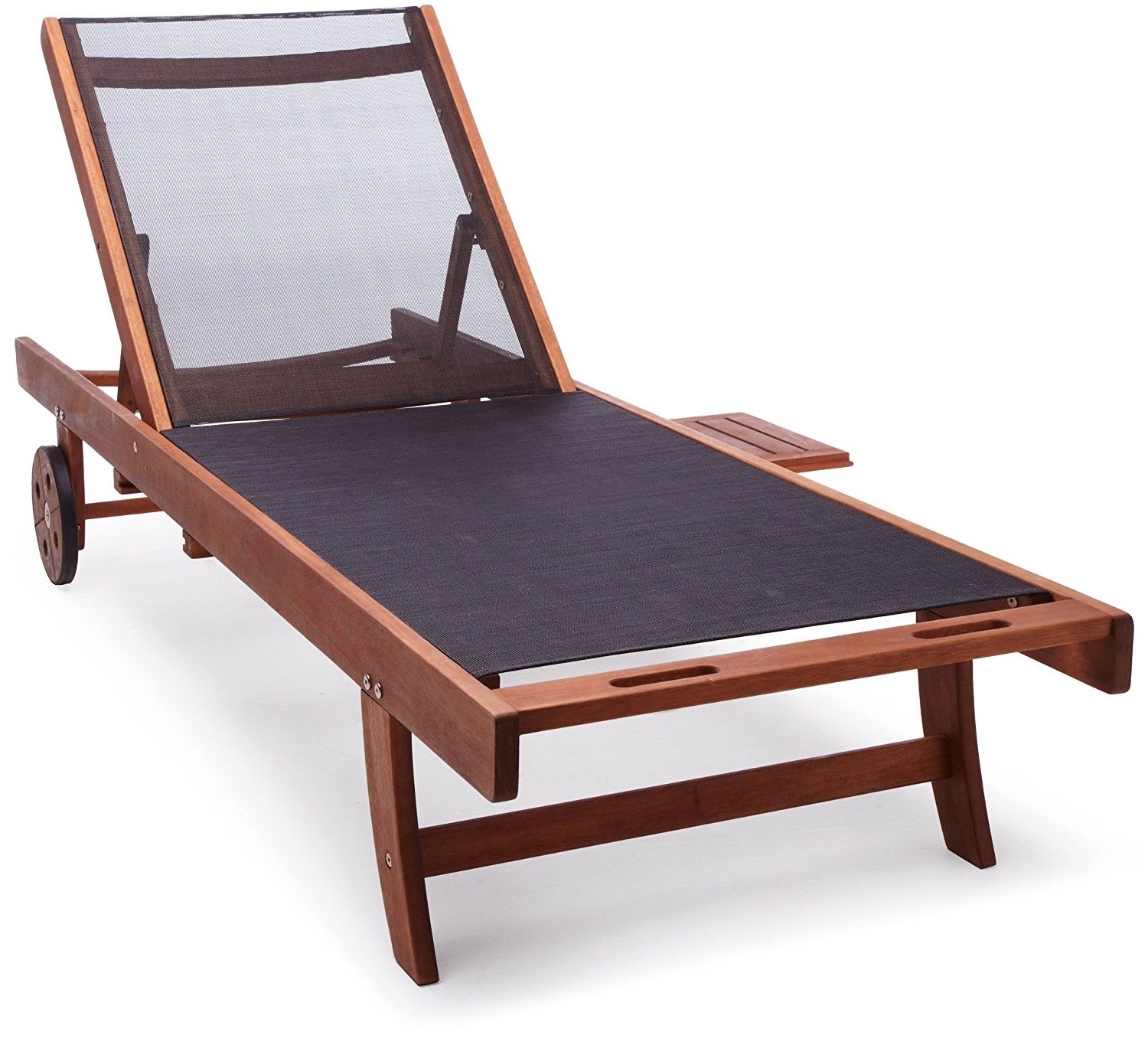 Amazon: Strathwood Basics Chaise Lounge Chair With Textilene With Regard To Famous Fabric Outdoor Chaise Lounge Chairs (View 12 of 15)