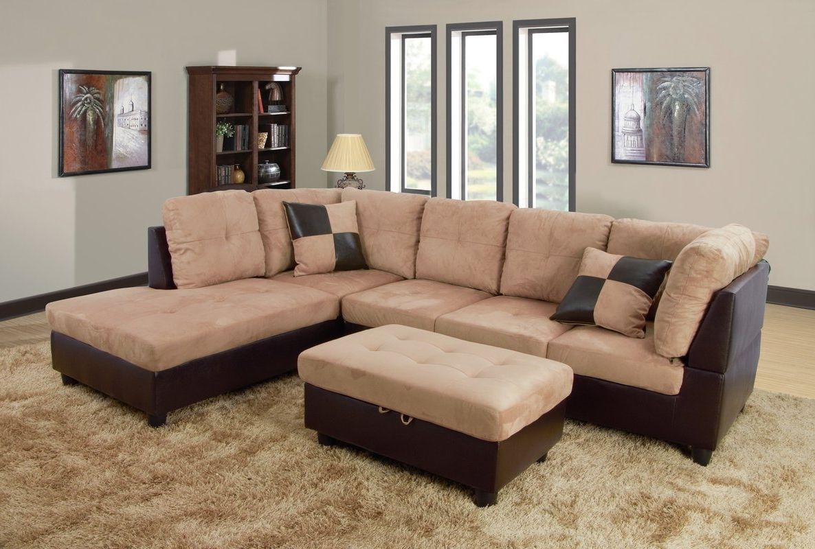 Andover Mills Russ Sectional With Ottoman & Reviews (Photo 15 of 15)