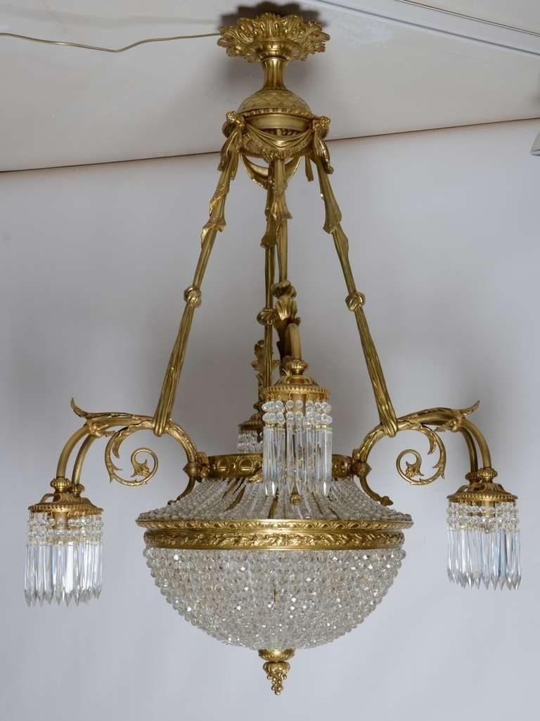 Antique Looking Chandeliers Regarding Most Recently Released 19th Century, French Louis Xvi Antique Chandelier For Sale At 1stdibs (Photo 1 of 15)