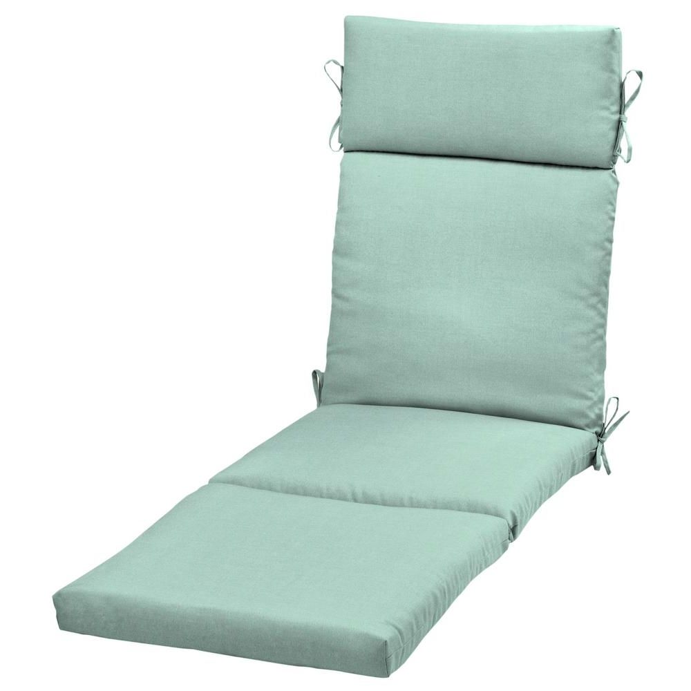 Aqua Leala Texture Outdoor Chaise Lounge Cushion Th1G853B D9Z1 Pertaining To Fashionable Outdoor Chaise Cushions (View 8 of 15)