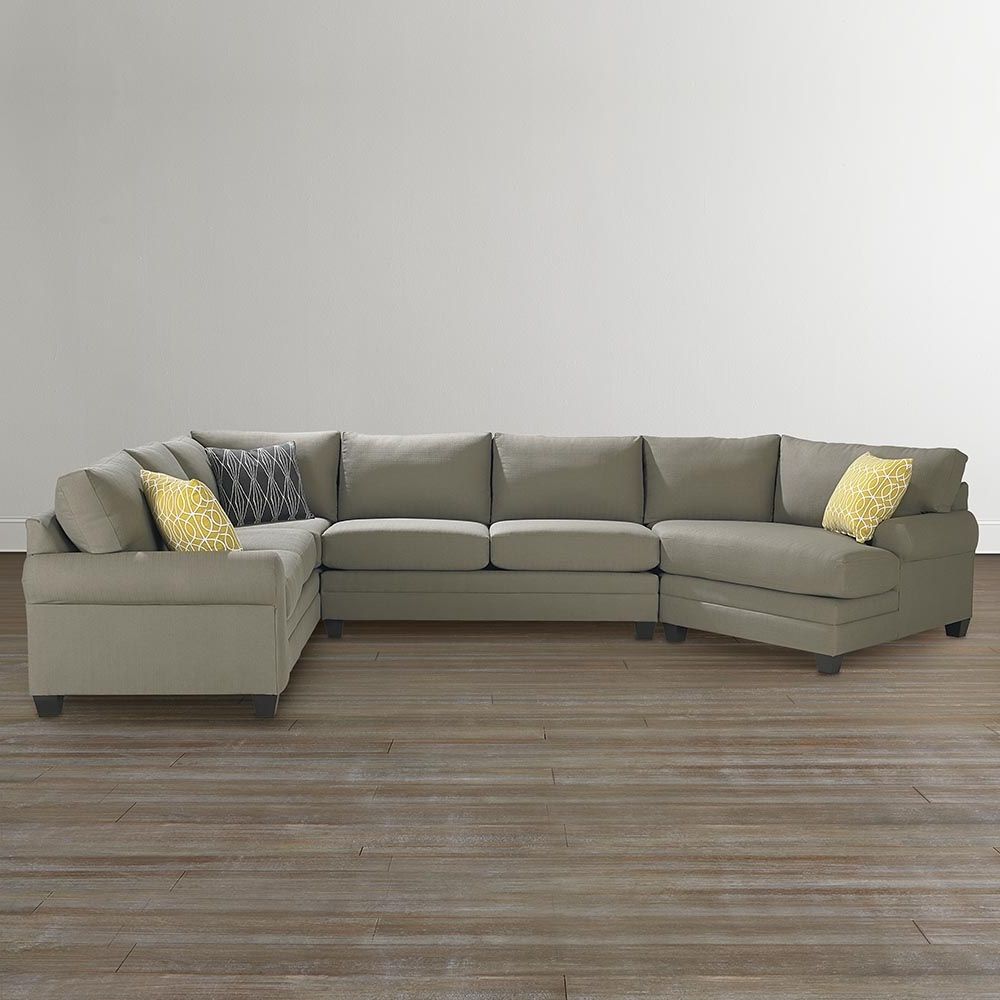 Bassett Home Furnishings With Regard To Sectional Sofas With Cuddler (Photo 1 of 15)