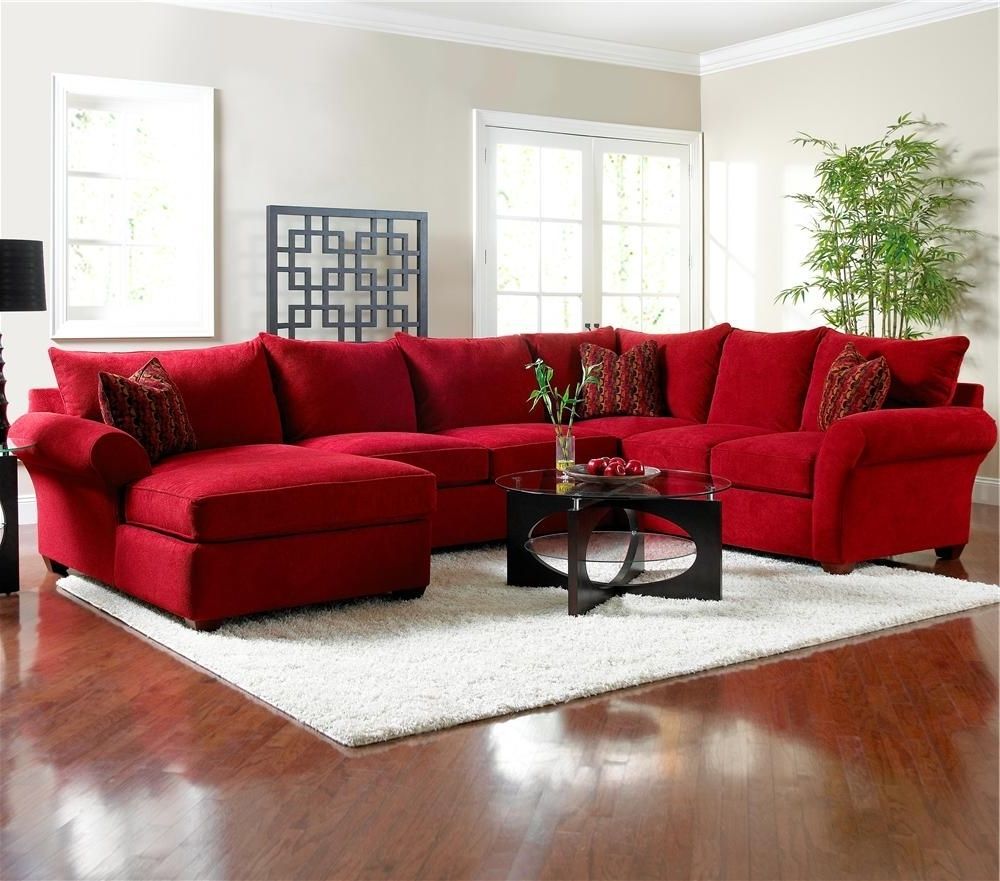 Best And Newest Fletcher Sectional With Its Simple Clean Lines And Smart Tailoring Inside Red Leather Sectionals With Ottoman (View 1 of 15)