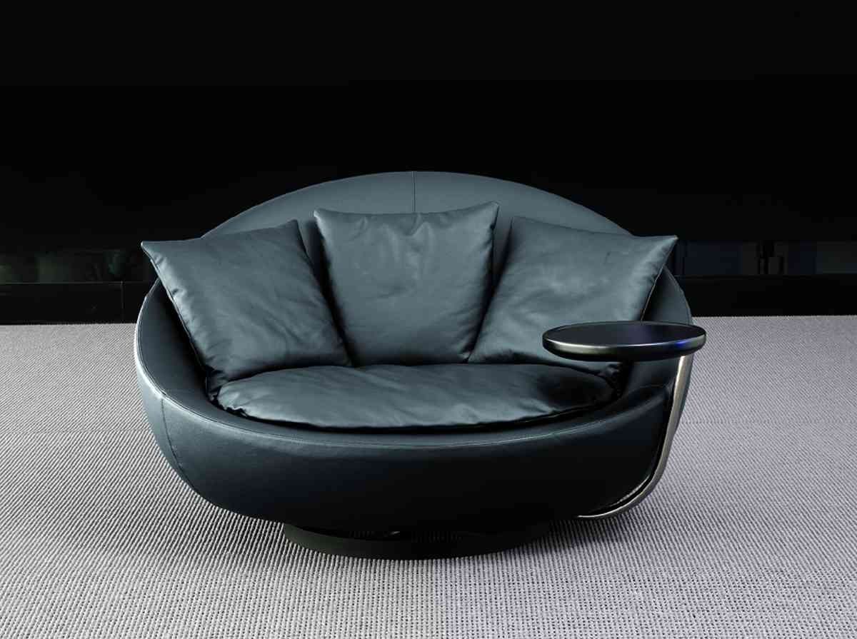 Big Round Sofa Chairs In Recent Sofa : Layout 1 Round Sofa Chair Mid Century Modern Sofa‚ Black (View 9 of 15)