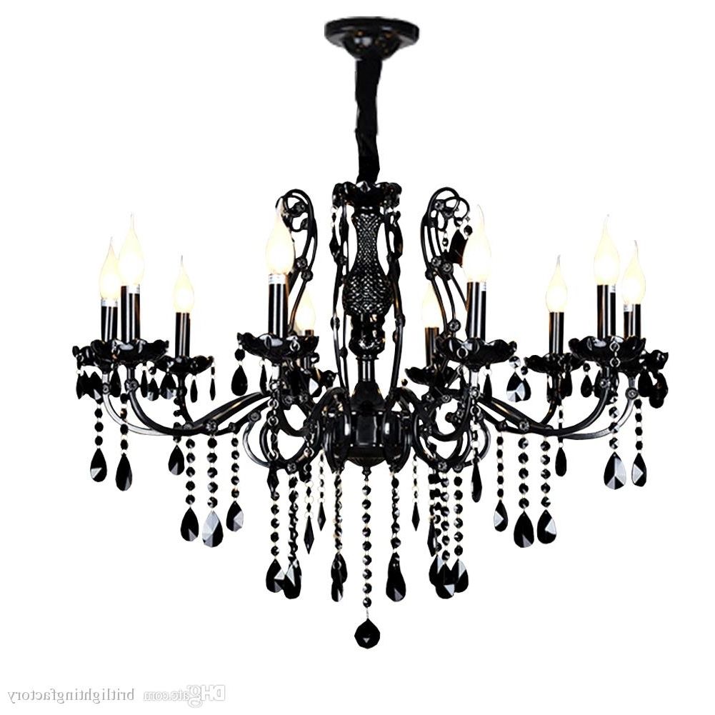 Black Glass Chandeliers Intended For Well Known China Chandelier Light Modern Ceiling Chandeliers Modern Black Glass (Photo 1 of 15)