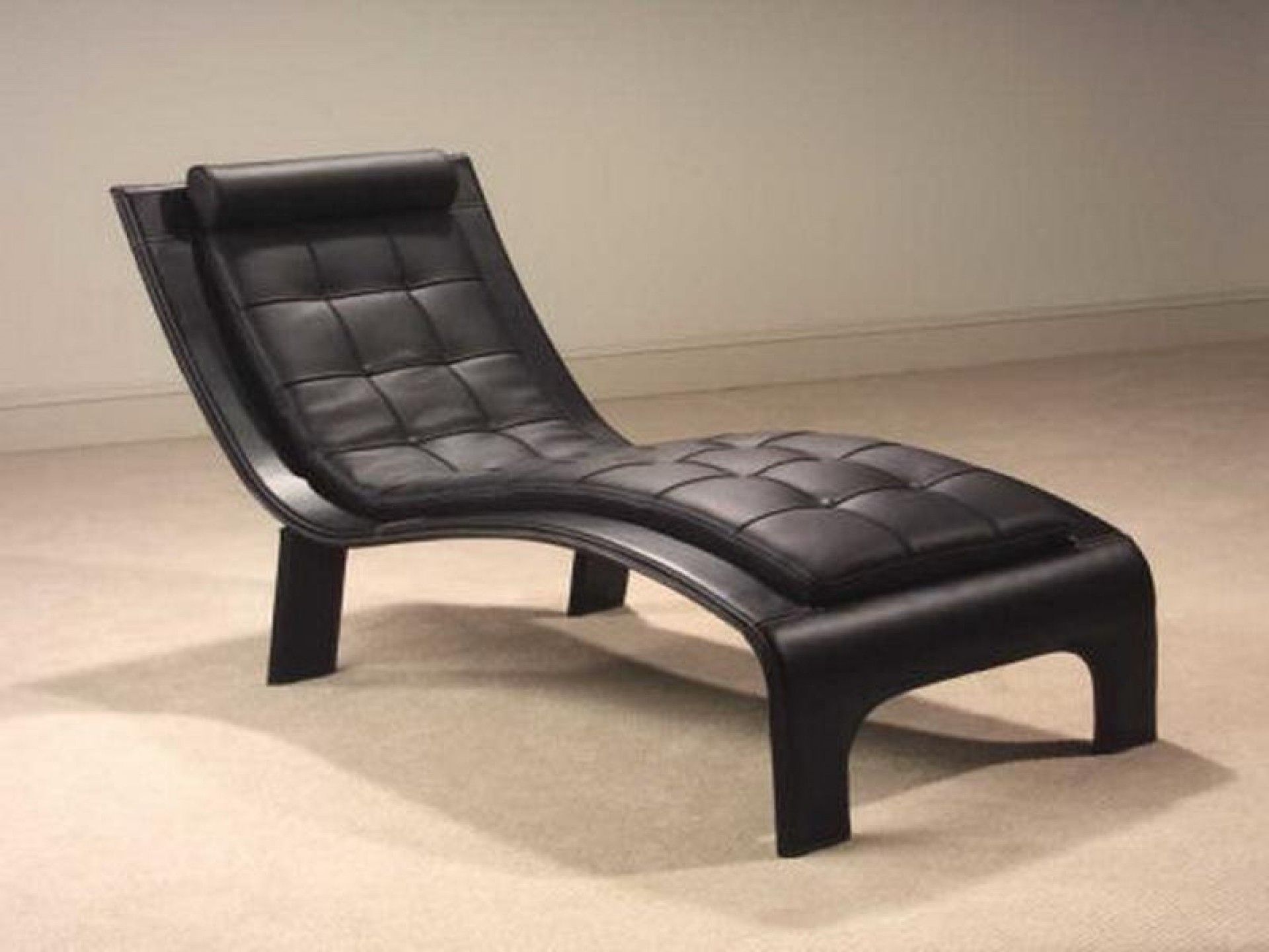 Black Leather Chaise Lounge Chairs • Lounge Chairs Ideas Inside Famous Black Leather Chaise Lounges (View 13 of 15)