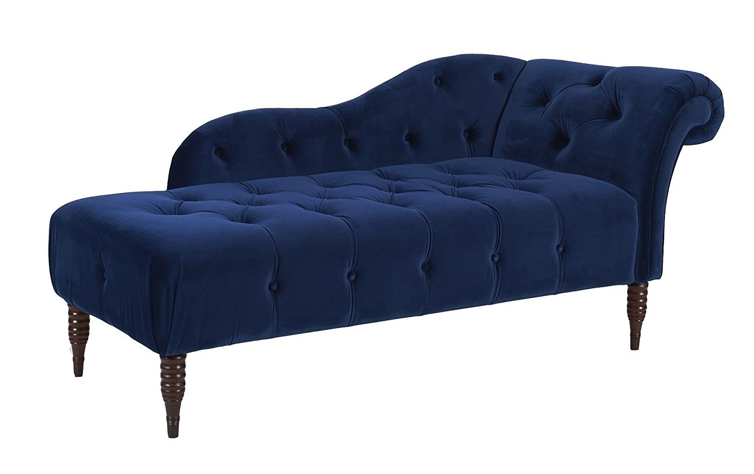 Blue Chaise Lounges Pertaining To 2018 Amazon: Jennifer Taylor Home, Chaise Lounge, Right Arm Facing (View 10 of 15)