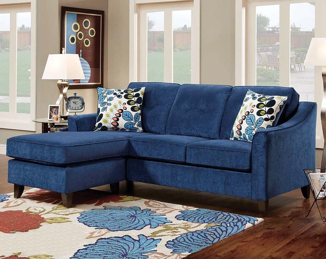 Blue Leather Sofa Set Sleeper Contemporary Navy Sectional Loveseat In Well Known Blue Sectional Sofas With Chaise (View 14 of 15)