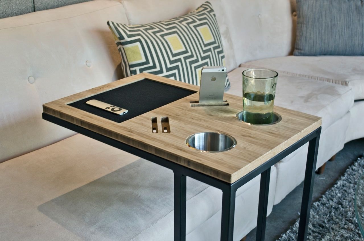 Caddy: You And Your Sofa's Best Friend – Design Milk Pertaining To Well Known Sofas With Drink Tables (Photo 1 of 15)