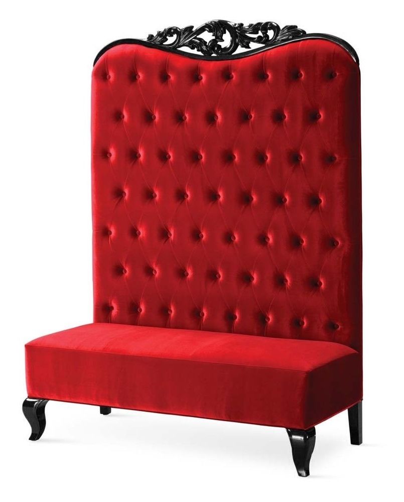 Chaise High Back Sofa – Double High Back Chair – Adonis Ii Red Intended For Most Recent High Back Sofas And Chairs (View 11 of 15)