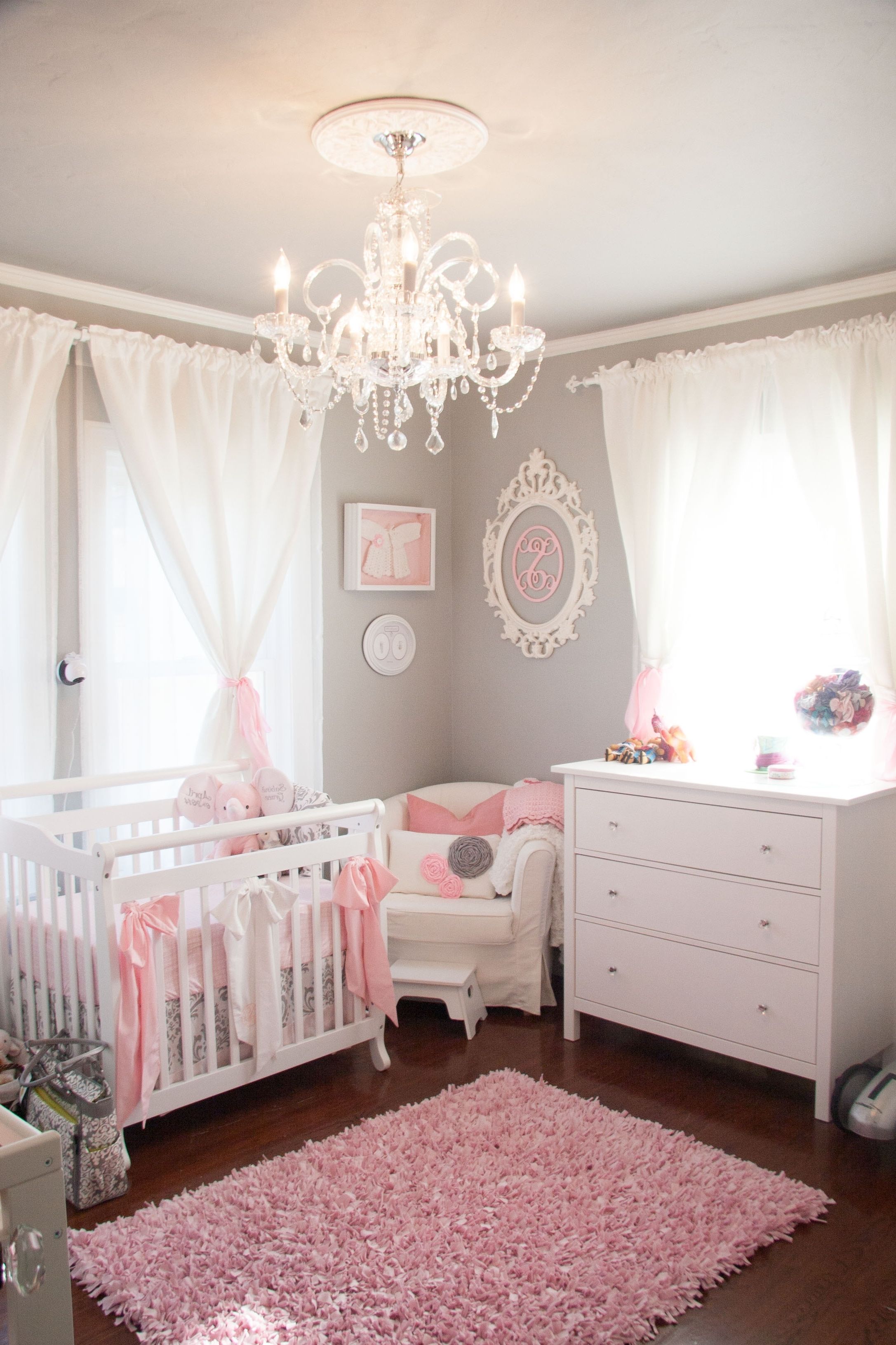 Chandeliers For Baby Girl Room In Most Popular Tiny Budget In A Tiny Room For A Tiny Princess – Project Nursery (Photo 15 of 15)