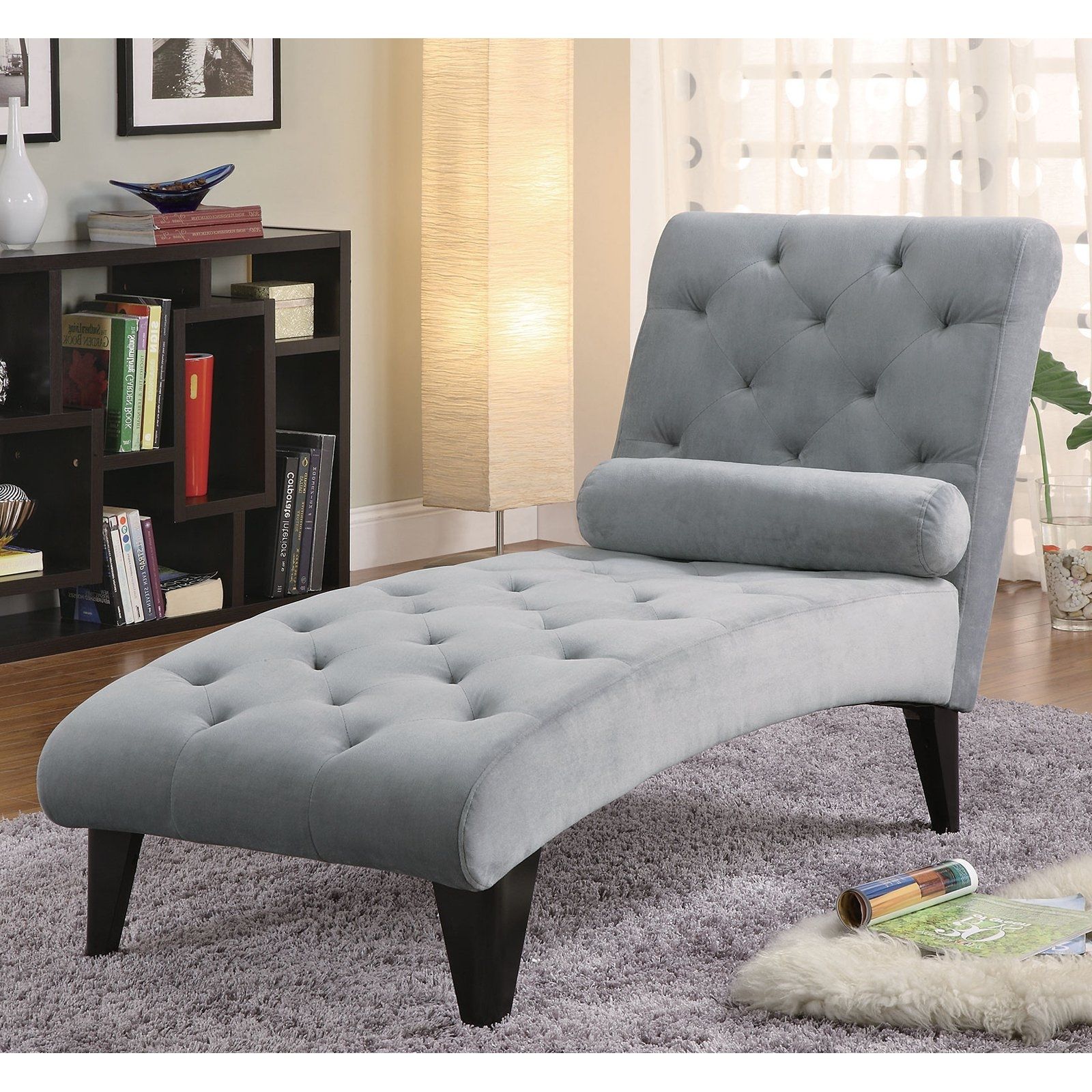Coaster Chaise Lounges In Popular Coaster Furniture Ceres Chaise Lounge – Walmart (Photo 9 of 15)