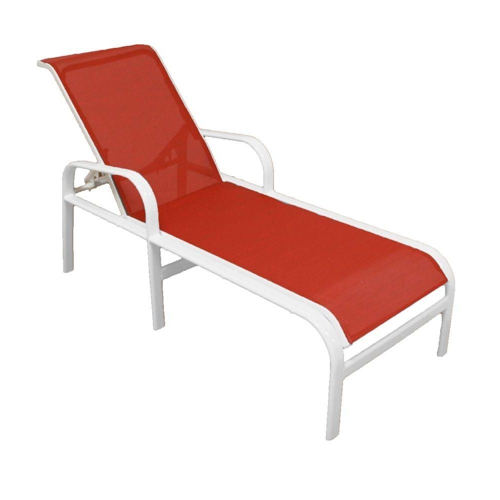 Commercial Grade Outdoor Chaise Lounge Chairs With Current Marco Island White Commercial Grade Aluminum Patio Chaise Lounge (View 1 of 15)