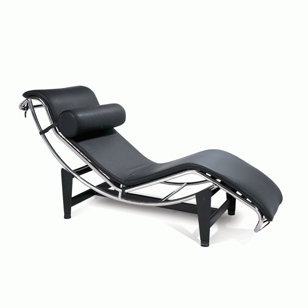 Corbusier Chaises Regarding Favorite Le Corbusier Style Chaise – Black Leather Chaise Lounge (View 7 of 15)