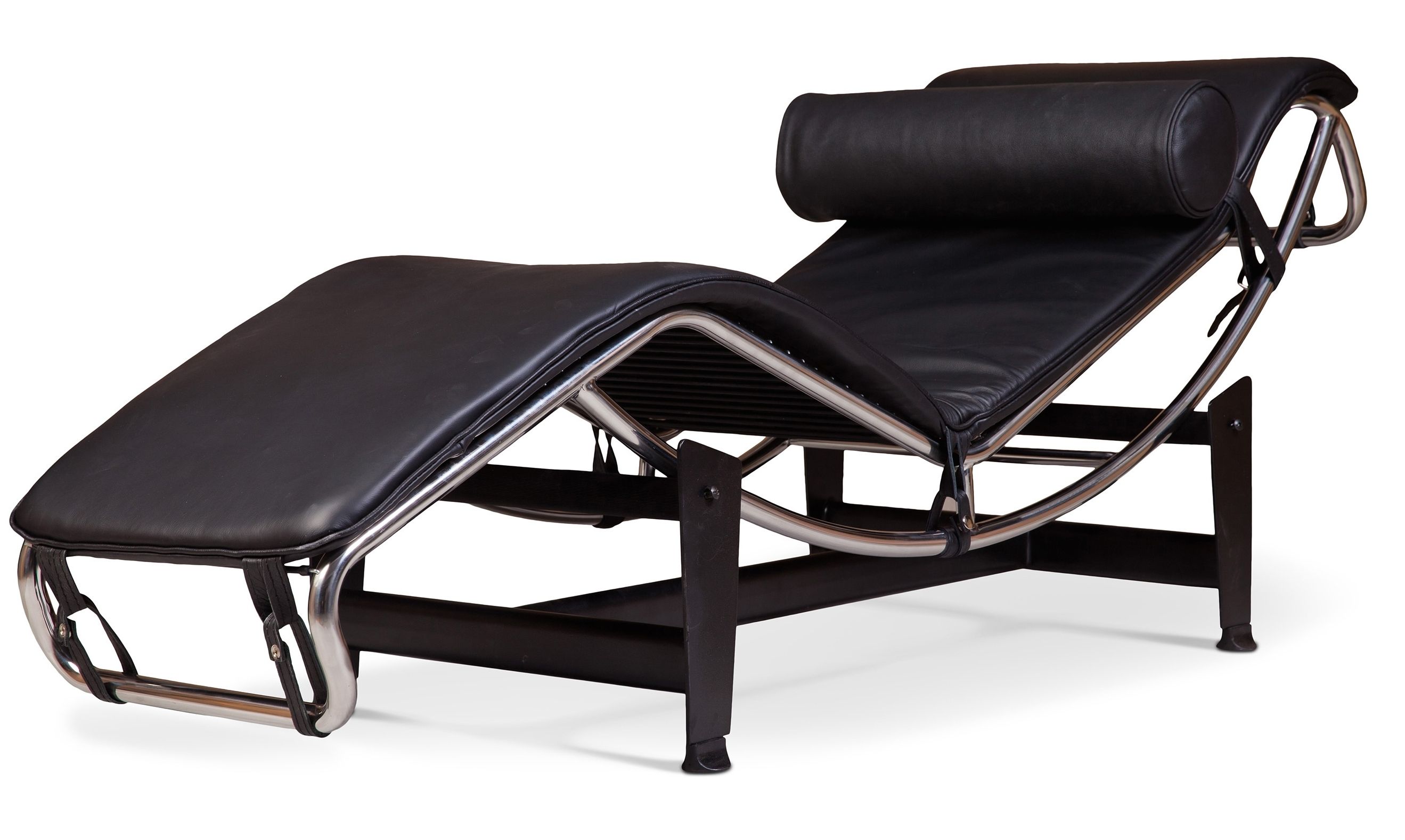 Corbusier Chaises Within Most Recent Chaise Longue Simili Noir Karly – Lestendances (View 11 of 15)