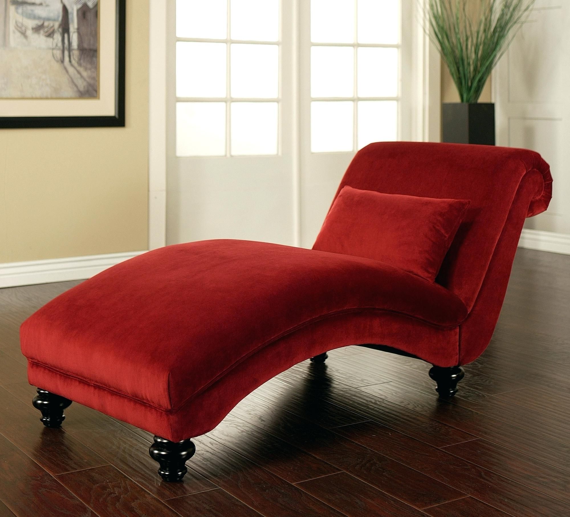 Curved Chaise Lounges Intended For 2017 Best Ideas Of Chaise Lounge Red On Chaise Lounges Minimalist (View 4 of 15)