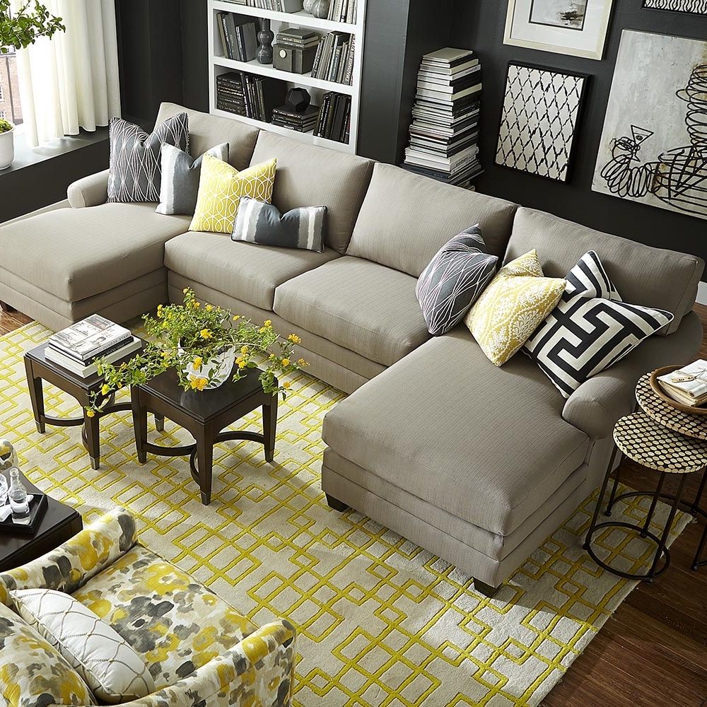 Featured Photo of 15 Ideas of Double Chaise Sectional Sofas