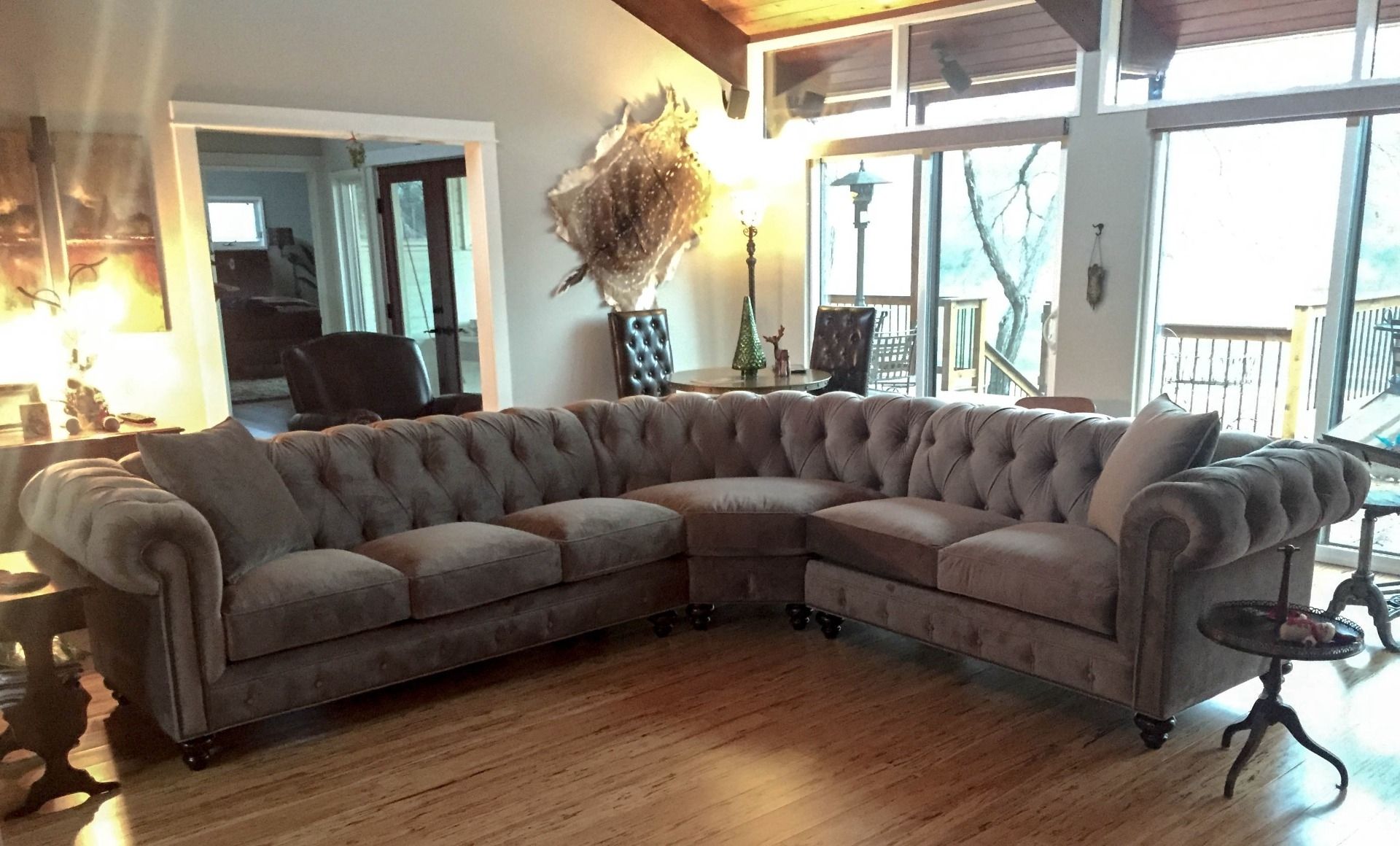 Dufresne Sectional Sofas With Most Current Furniture : Button Tufted Fabric Sofa Sofa Dallas Furniture Ottawa (View 4 of 15)