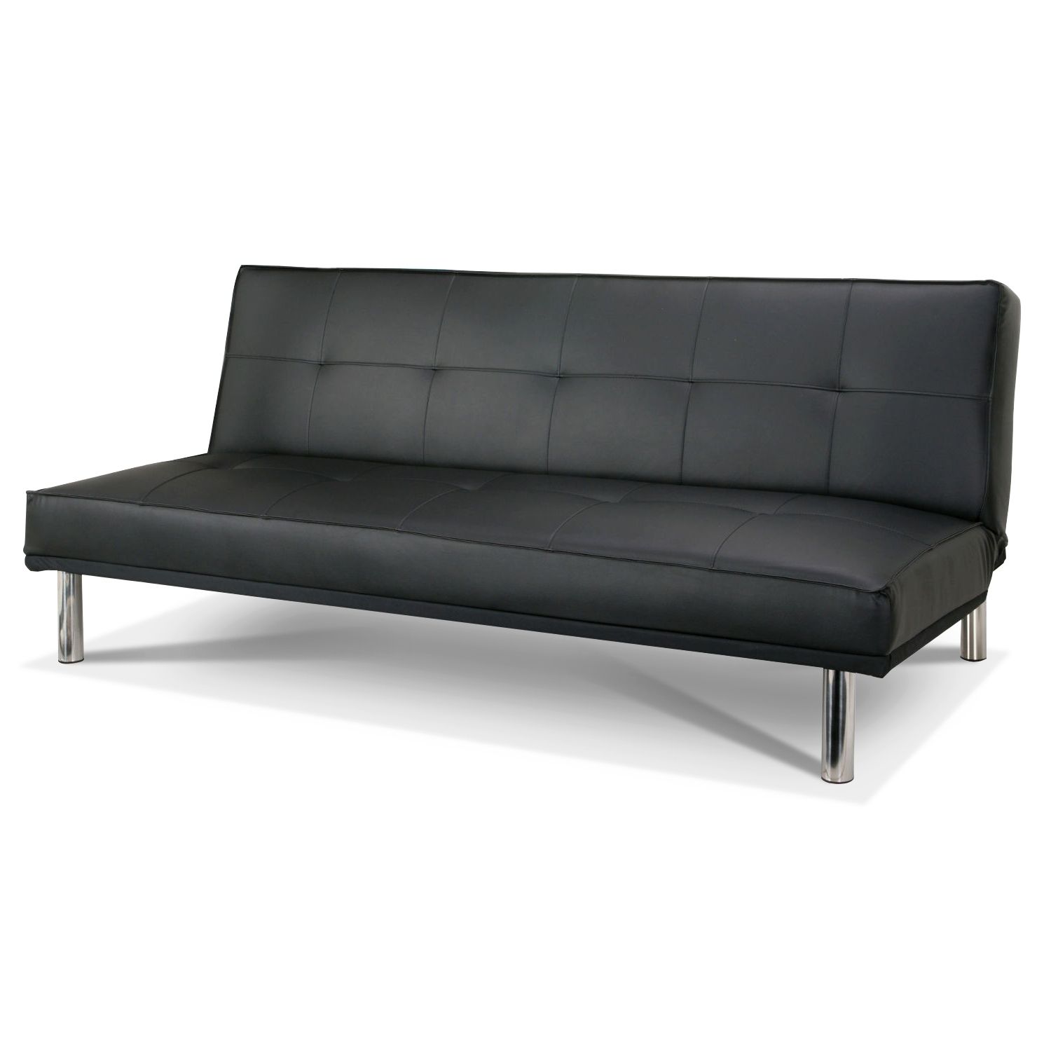 Economax Sectional Sofas Intended For Preferred Black Leather Sofa Bed Enjoyable Design Ideas – Home Ideas (View 7 of 15)