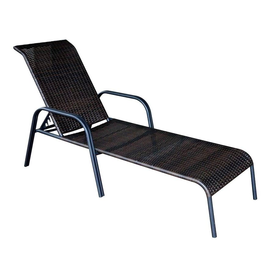 Eliana Outdoor Brown Wicker Chaise Lounge Chairs (set Of 2 Inside Widely Used Eliana Outdoor Brown Wicker Chaise Lounge Chairs (View 9 of 15)