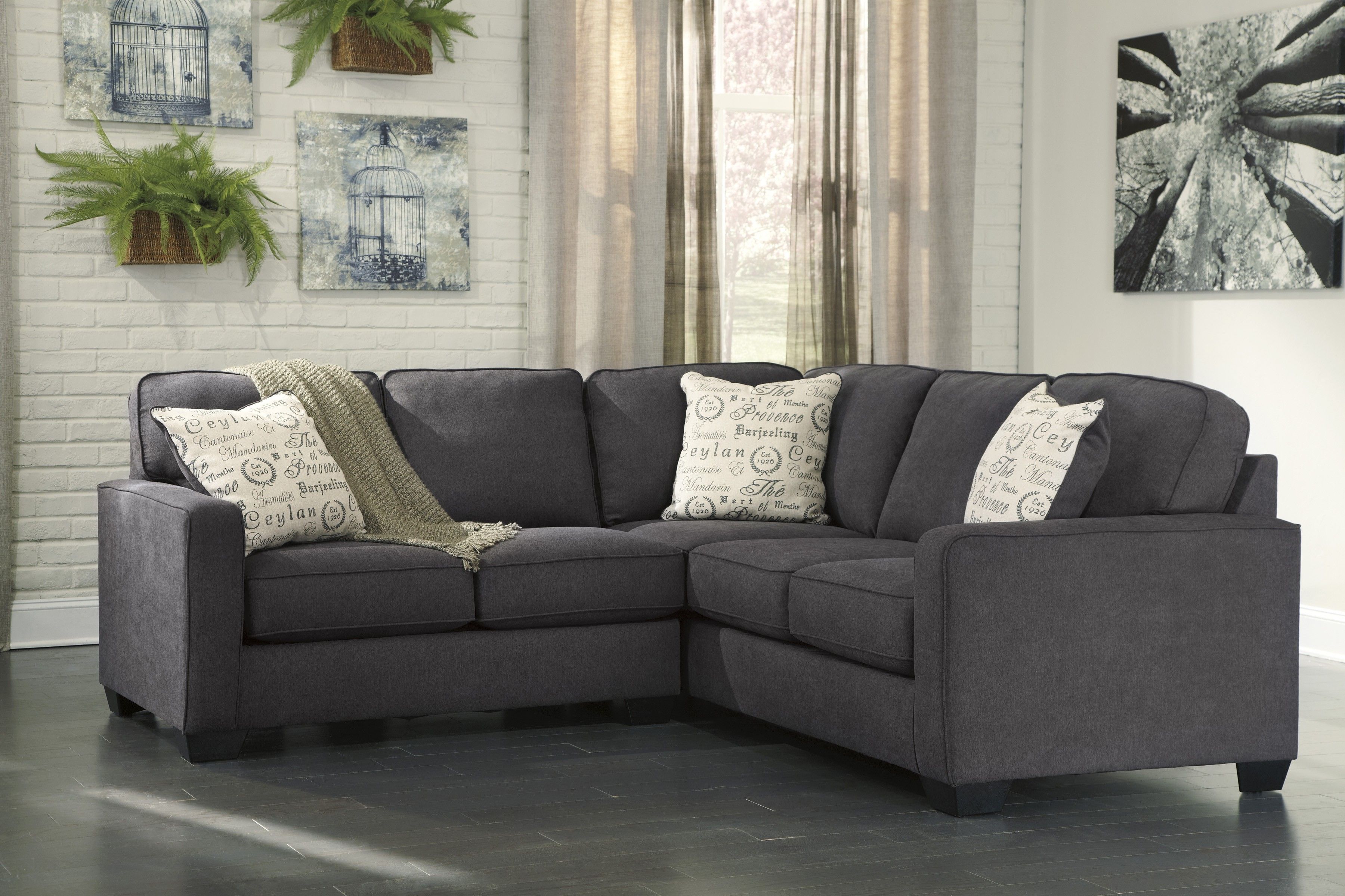 Elk Grove Ca Sectional Sofas For Latest Alenya Charcoal 2 Piece Sectional Sofa For $625.00 – Furnitureusa (Photo 1 of 15)