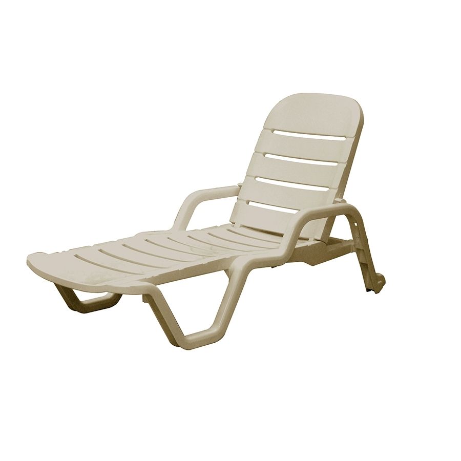 Famous Adams Chaise Lounges Inside Shop Adams Mfg Corp Desert Clay Resin Stackable Patio Chaise (View 1 of 15)