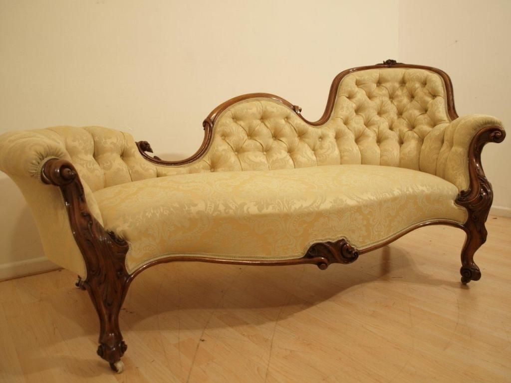 Famous Antique Chaises Intended For The Great And Antique Chaise Lounge Design For Your Collection (Photo 7 of 15)