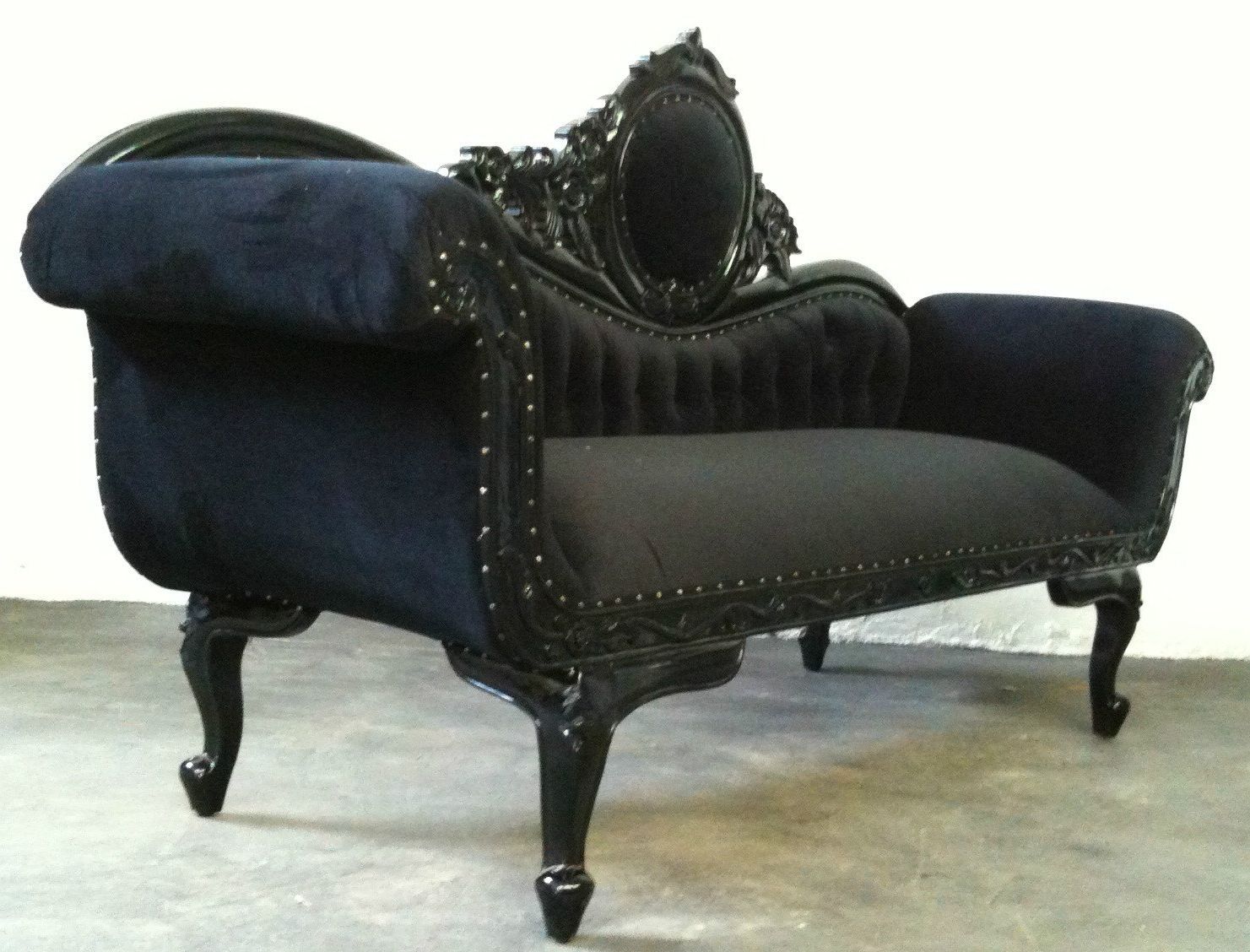 Famous Black Chaises Intended For Unique Black Chaise Lounge — Awesome Homes : Perfect Black Chaise (View 6 of 15)