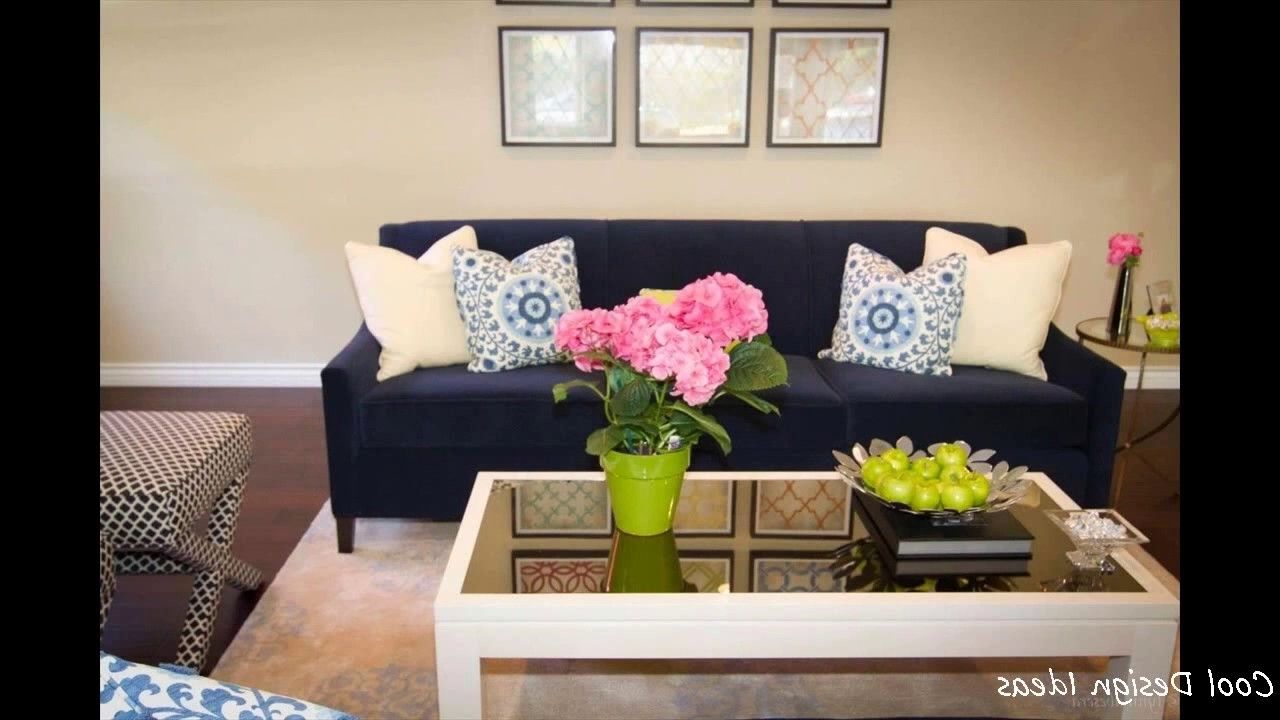 Famous Dark Blue Sofas With Living Room Ideas With Navy Blue Sofa – Youtube (View 9 of 15)