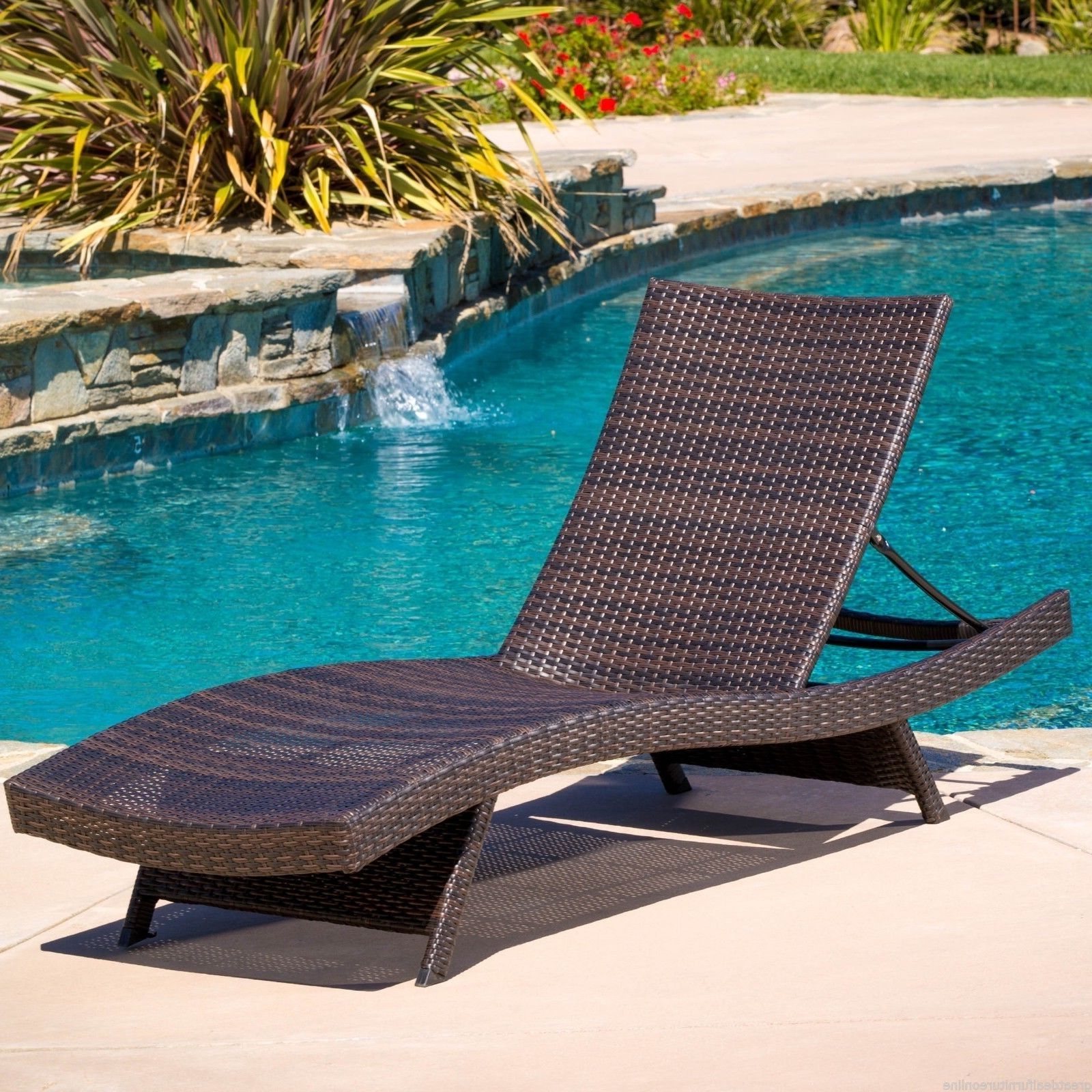 Fashionable Floating Pool Chaise Lounge Chairs • Lounge Chairs Ideas In Lakeport Outdoor Adjustable Chaise Lounge Chairs (Photo 1 of 15)