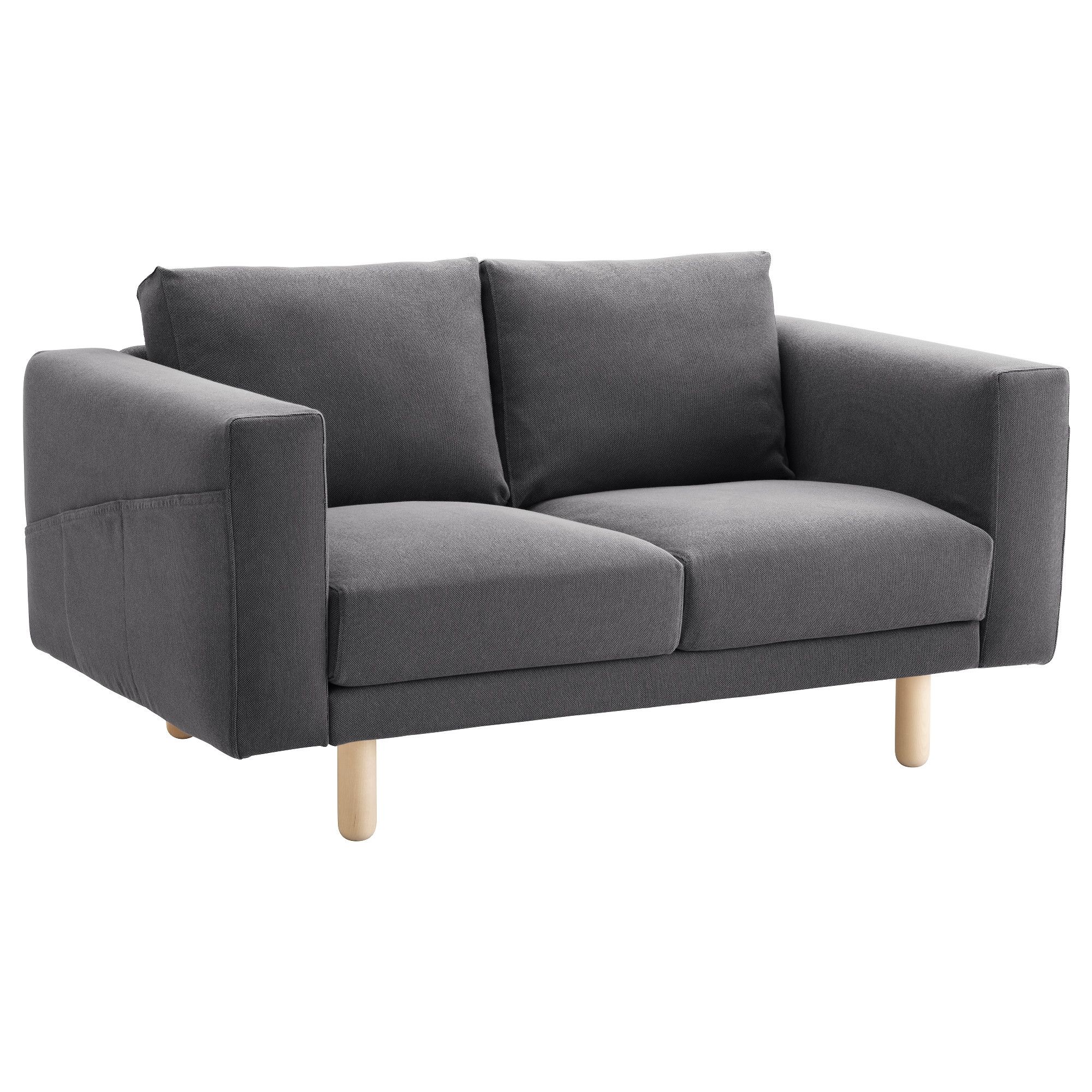 Fashionable Norsborg 2 Seat Sofa Finnsta Dark Grey/birch – Ikea Intended For Ikea Small Sofas (View 2 of 15)