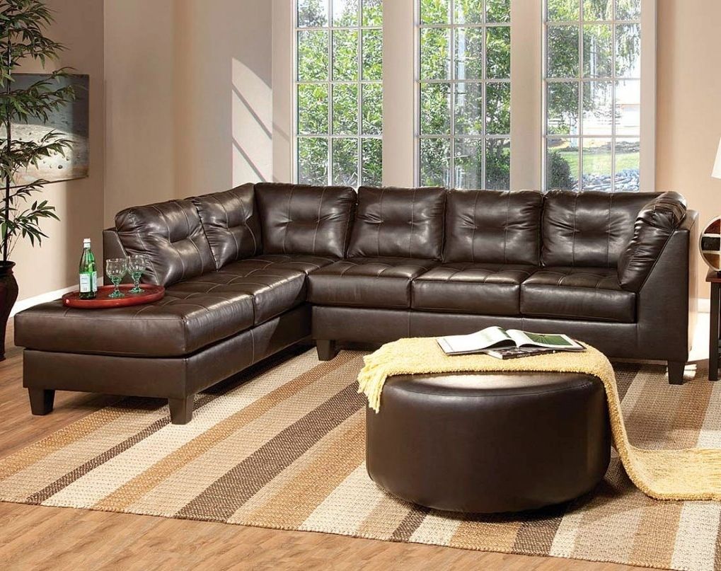 Fashionable The Bay Sectional Sofas Pertaining To Chocolate Brown Leather Sectional #1 Enchanting Chocolate Brown (Photo 1 of 15)